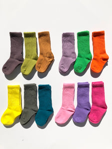TODDLER COLOR SOCK - pack of 3