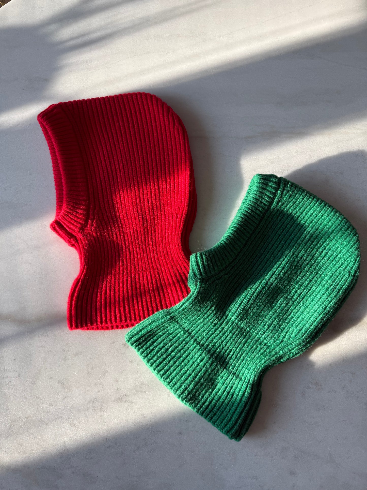 CHUNKY RIB FUZZY WOOL BALACLAVA