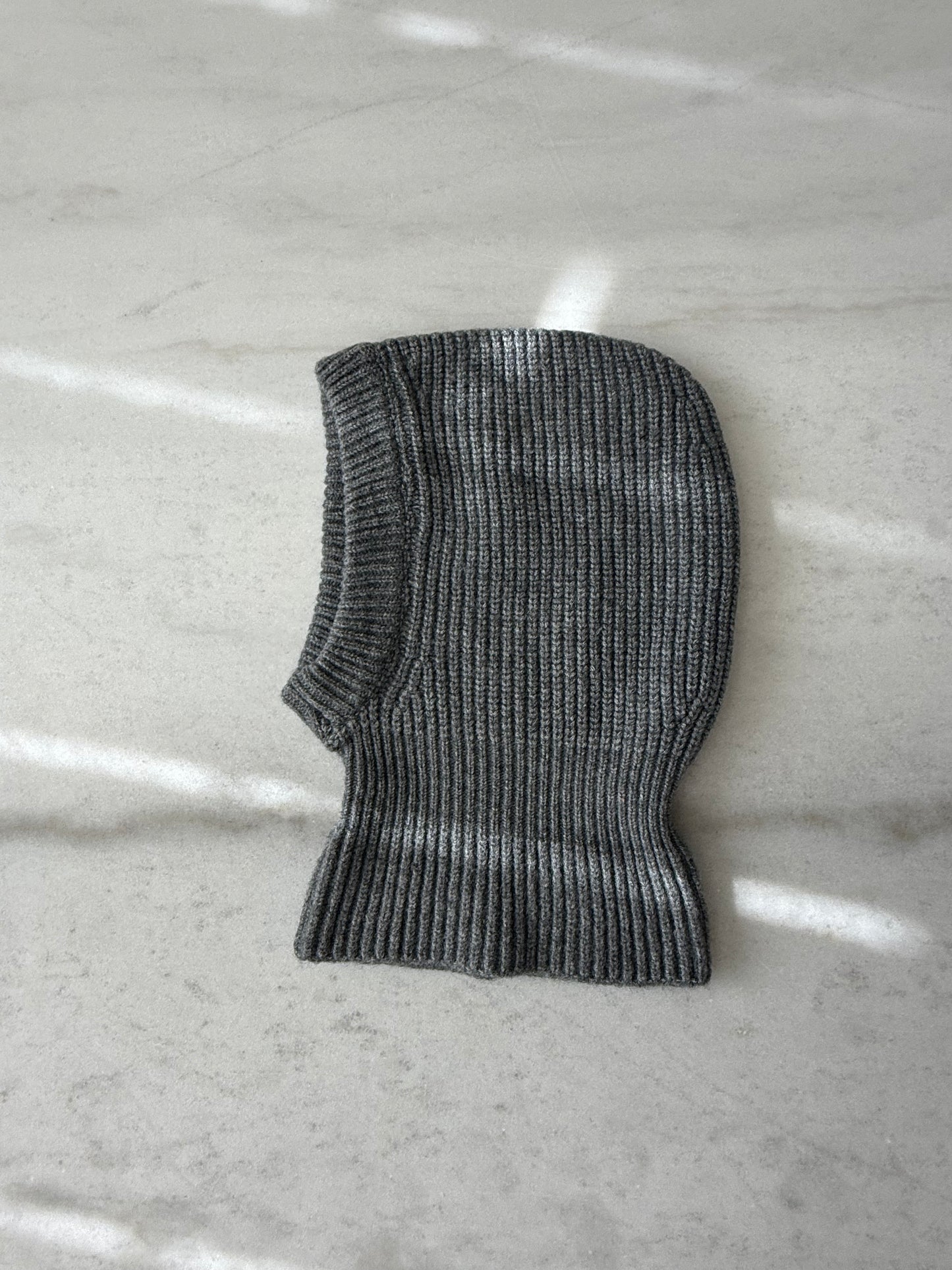 (Pre - order)CHUNKY RIB FUZZY WOOL BALACLAVA - beginning of December