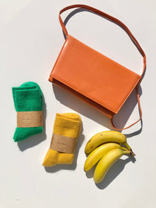 ANGORA WOOL SOCKS - crystal bright