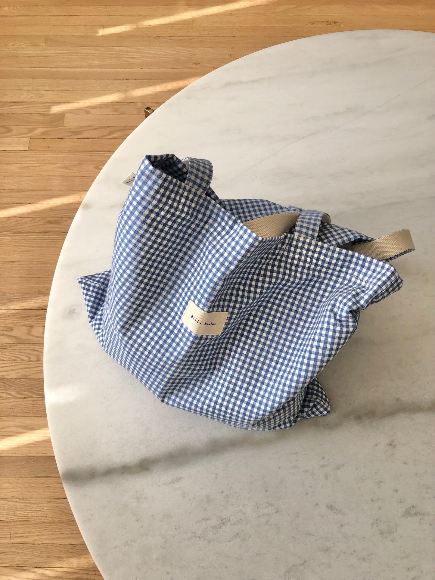 GINGHAM TOTE BAG