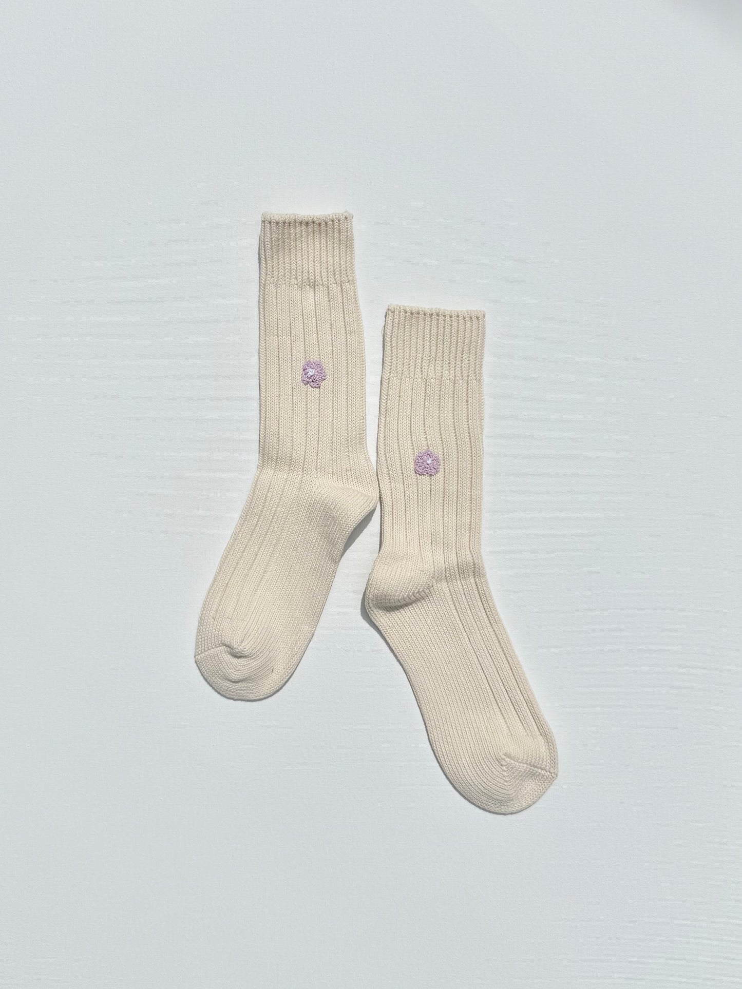 CROCHET MINI FLOWER SOCKS