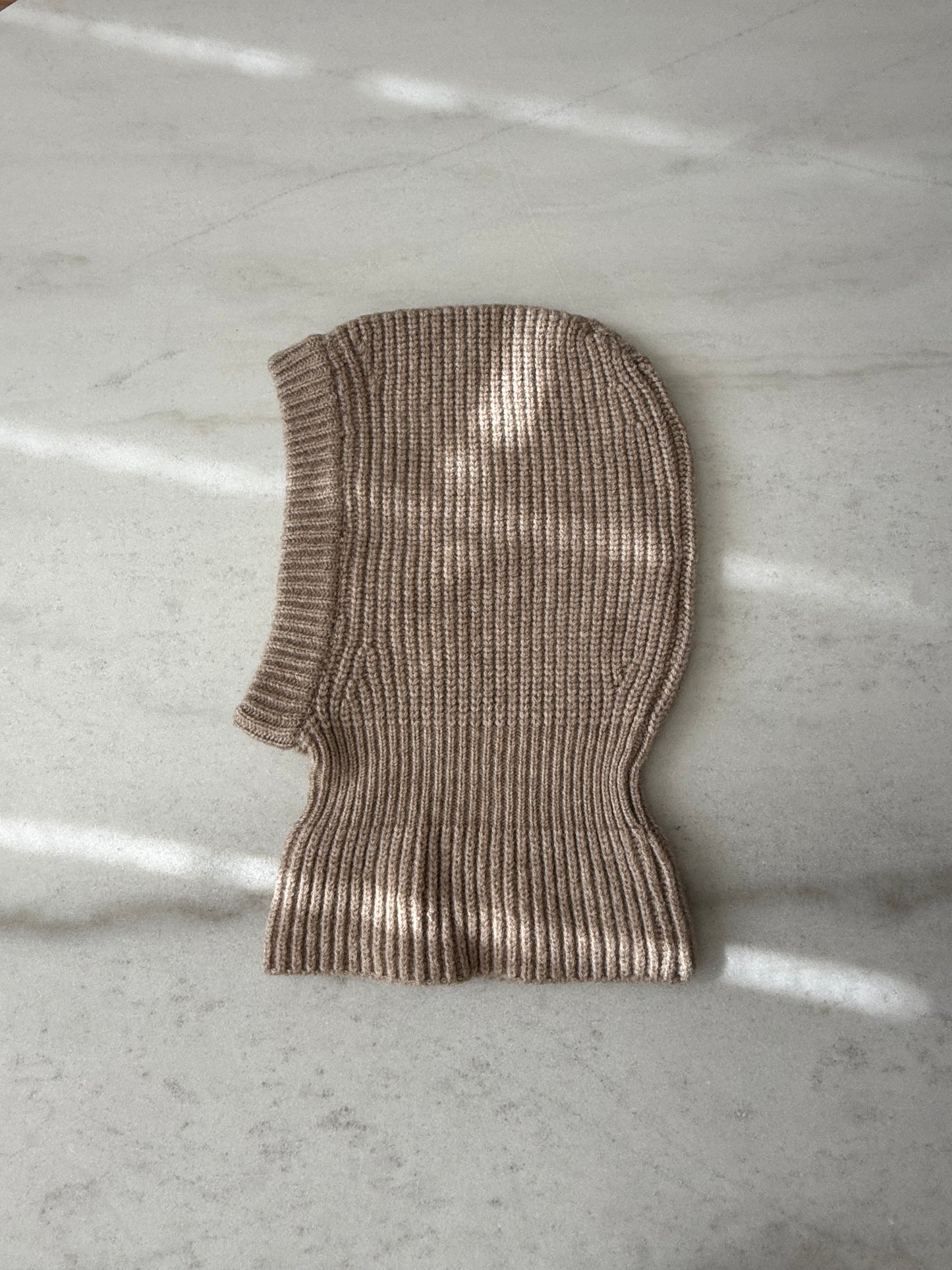 (Pre - order)CHUNKY RIB FUZZY WOOL BALACLAVA - beginning of December