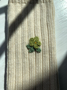 CROCHET FIELD ROSE SOCKS