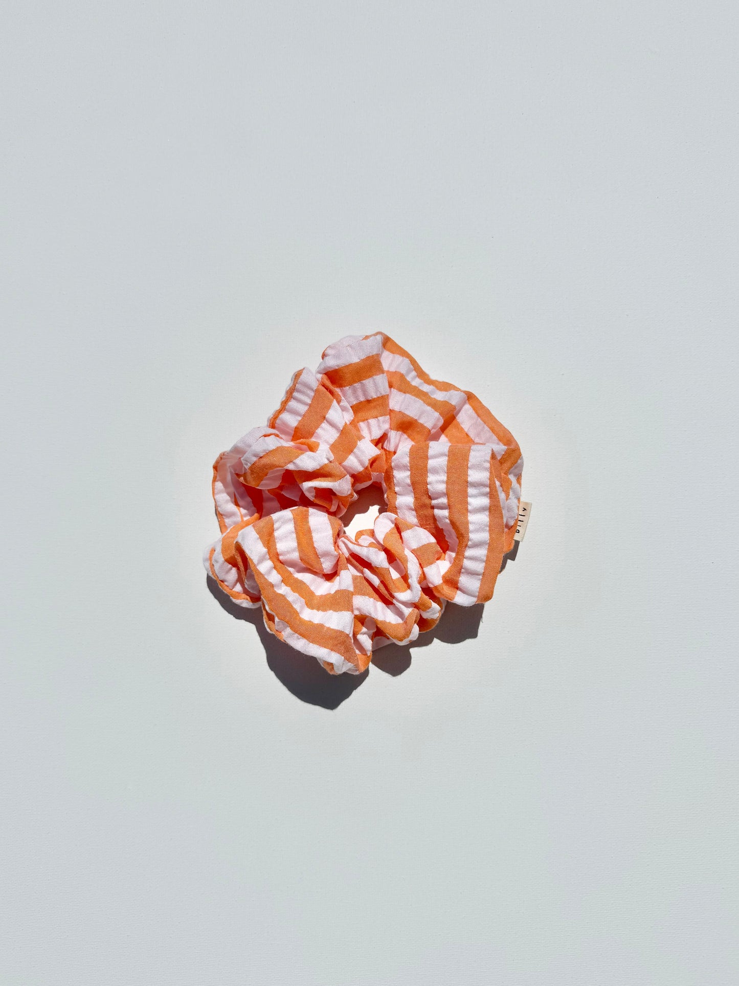 STRIPE SEERSUCKER SCRUNCHIES - bright