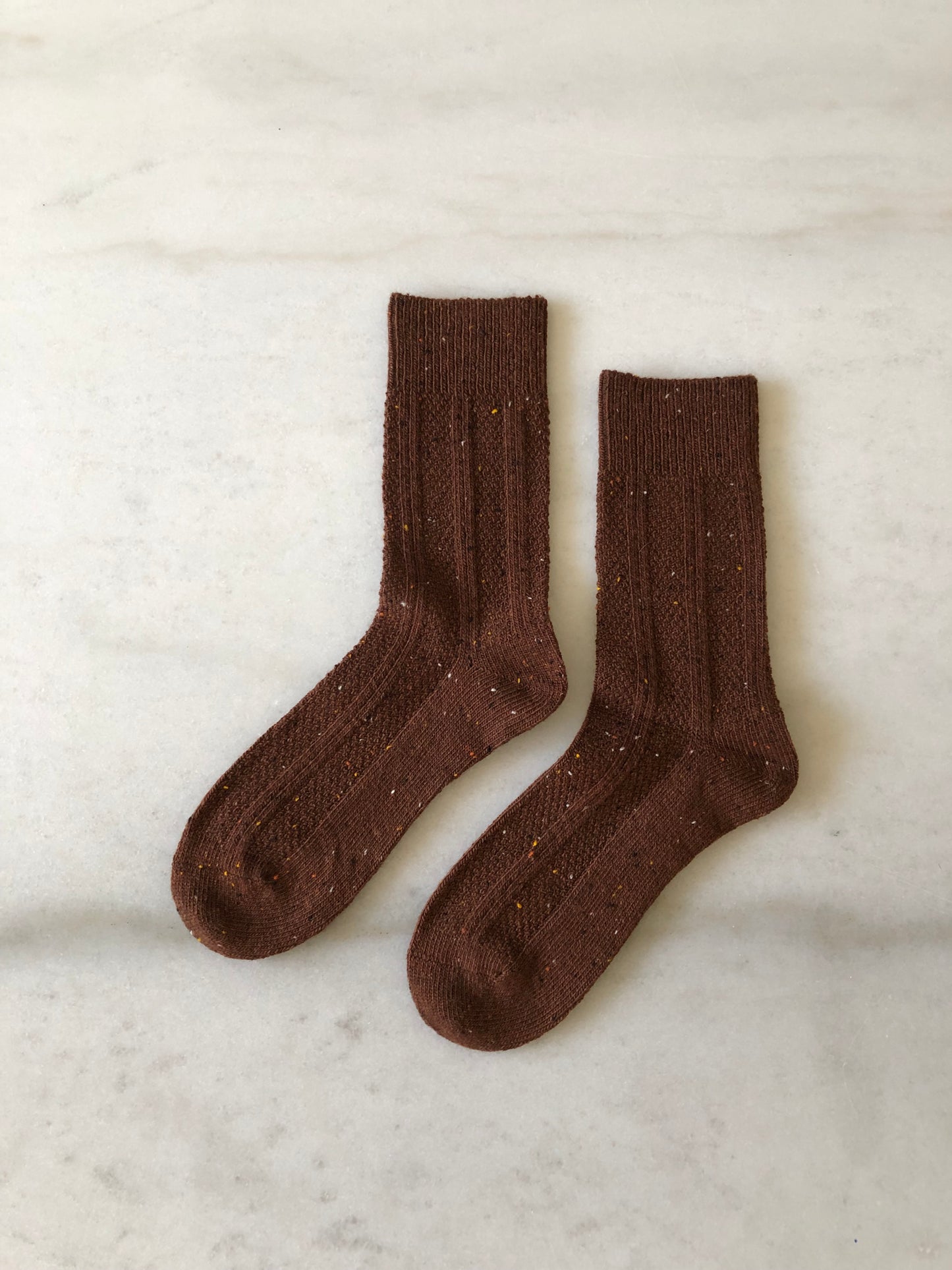 SHETLAND SPECKLE WOOL SOCKS