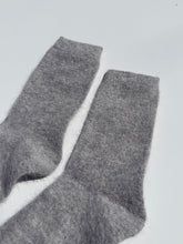 Load image into Gallery viewer, FLUFFY ANGORA SOCKS - NEUTRAL