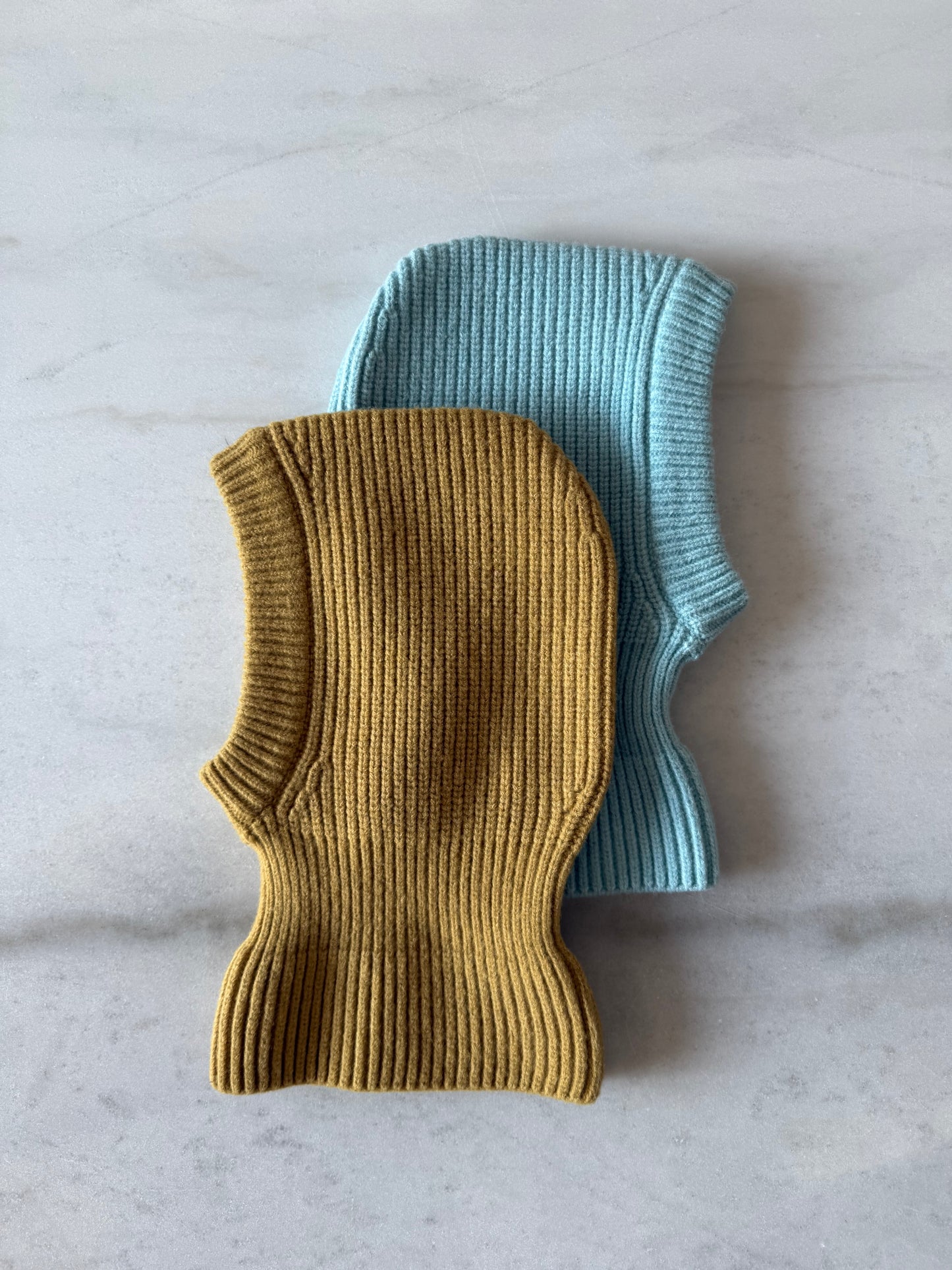 CHUNKY RIB FUZZY WOOL BALACLAVA