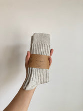Load image into Gallery viewer, RIBBED COTTON HIGH SOCKS - neutral