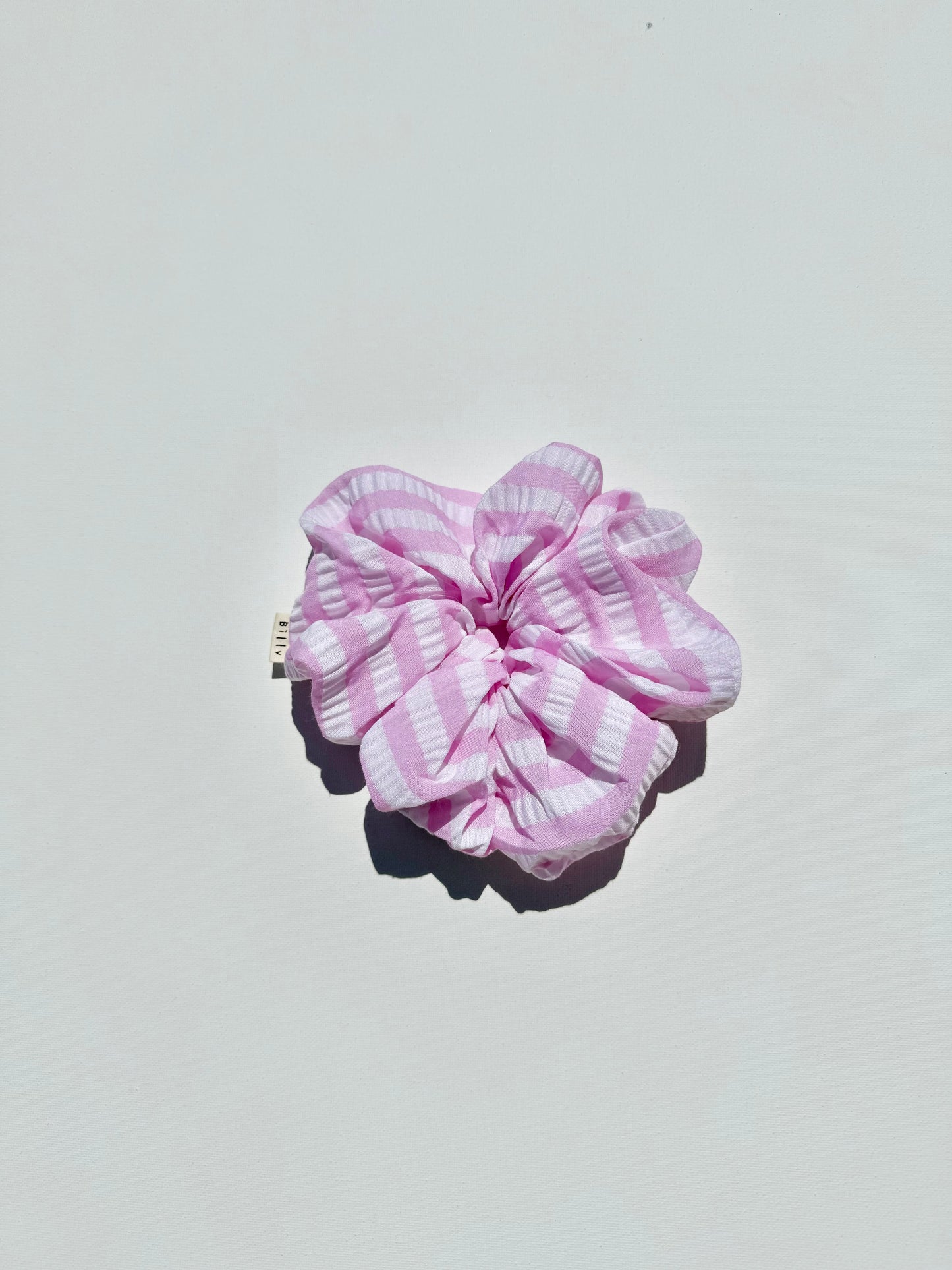 STRIPE SEERSUCKER SCRUNCHIES - bright