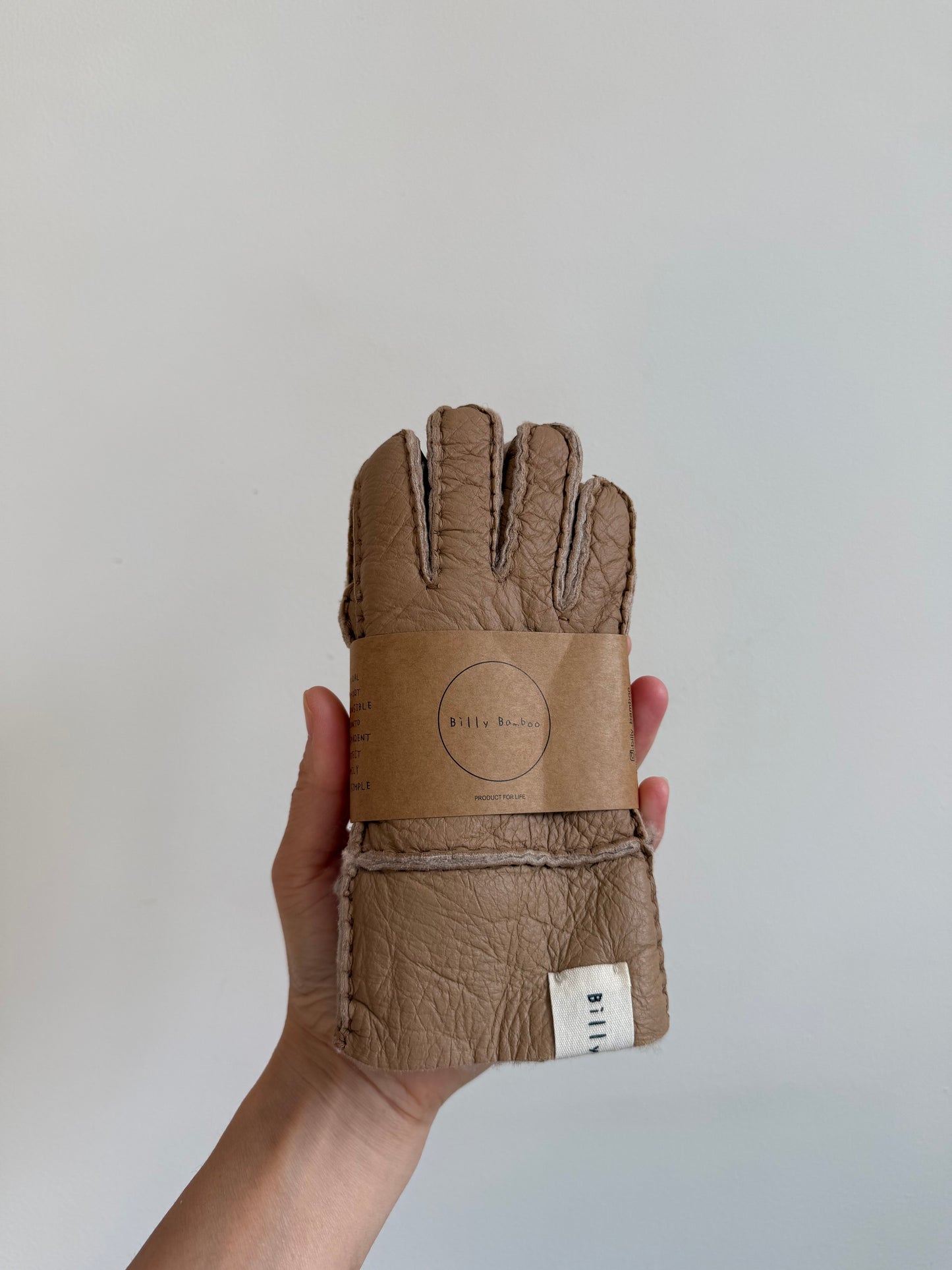 KIDS SHEARLING MITTENS