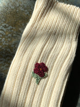 Load image into Gallery viewer, CROCHET FIELD ROSE SOCKS