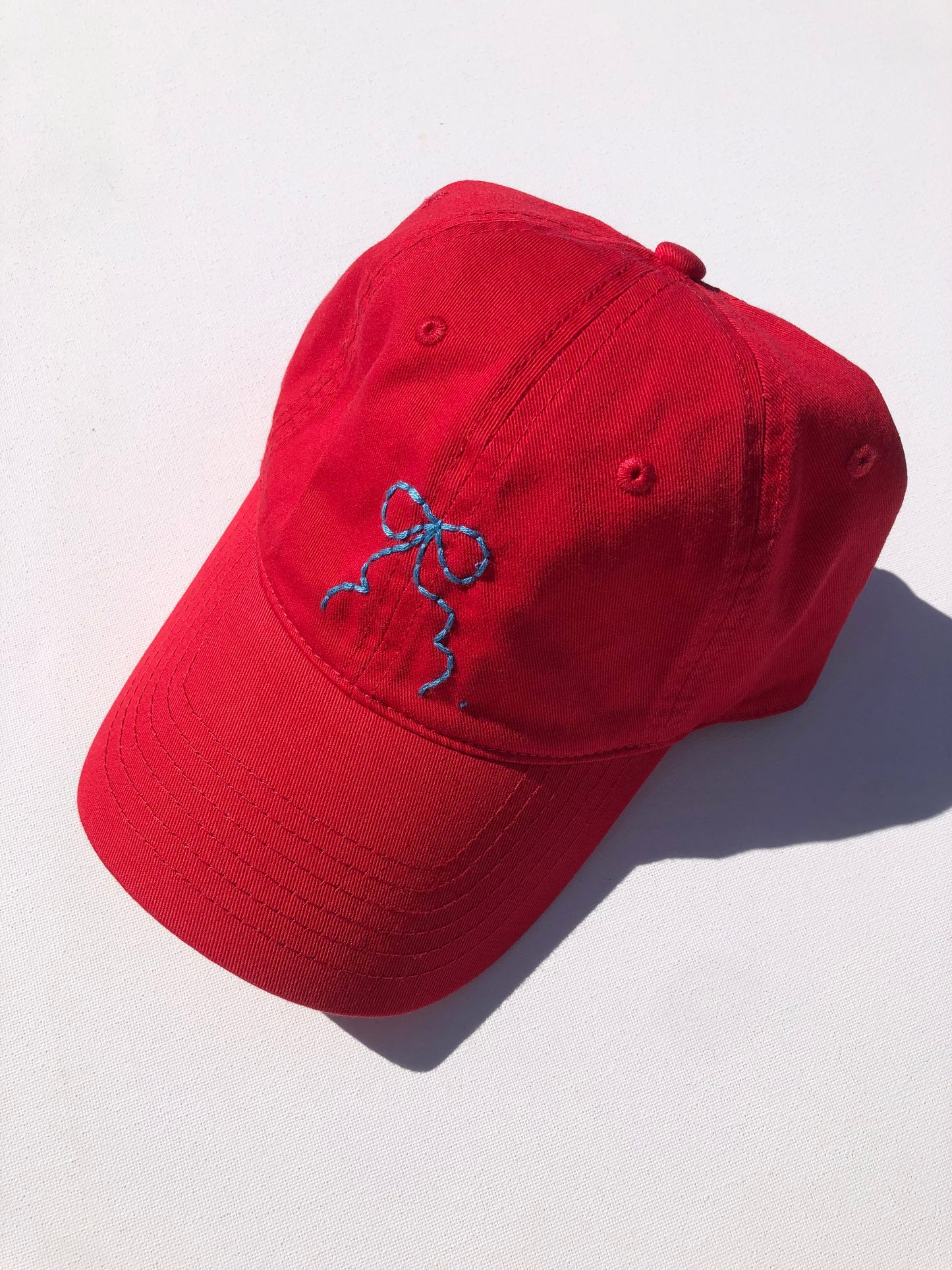HAND EMBROIDERY BOW CAPS