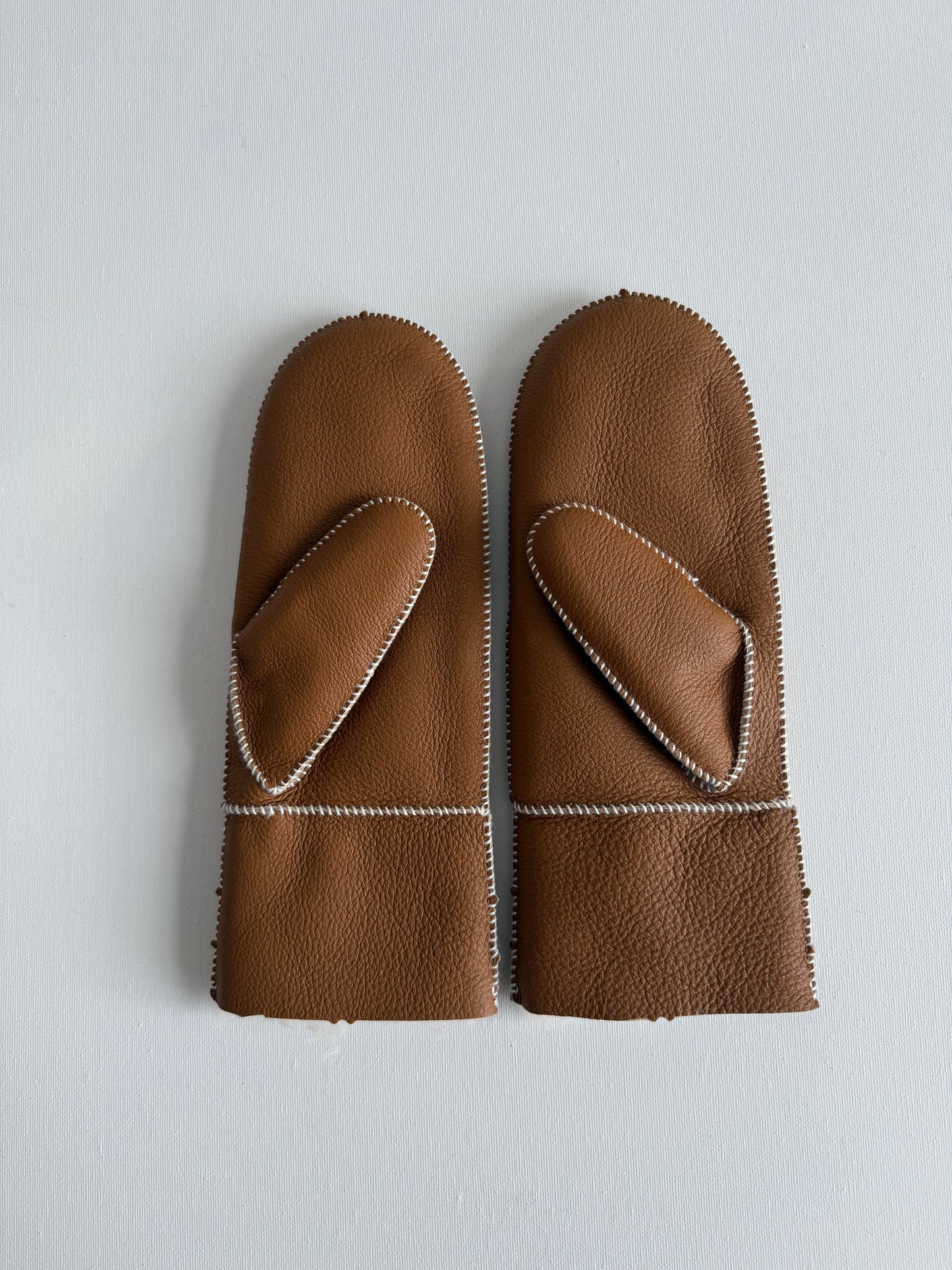SHEARLING MITTENS
