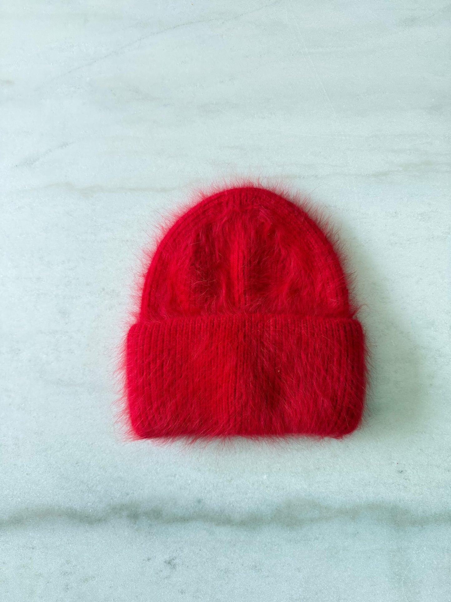 FLUFFY ANGORA BEANIE -  Mid of Oct