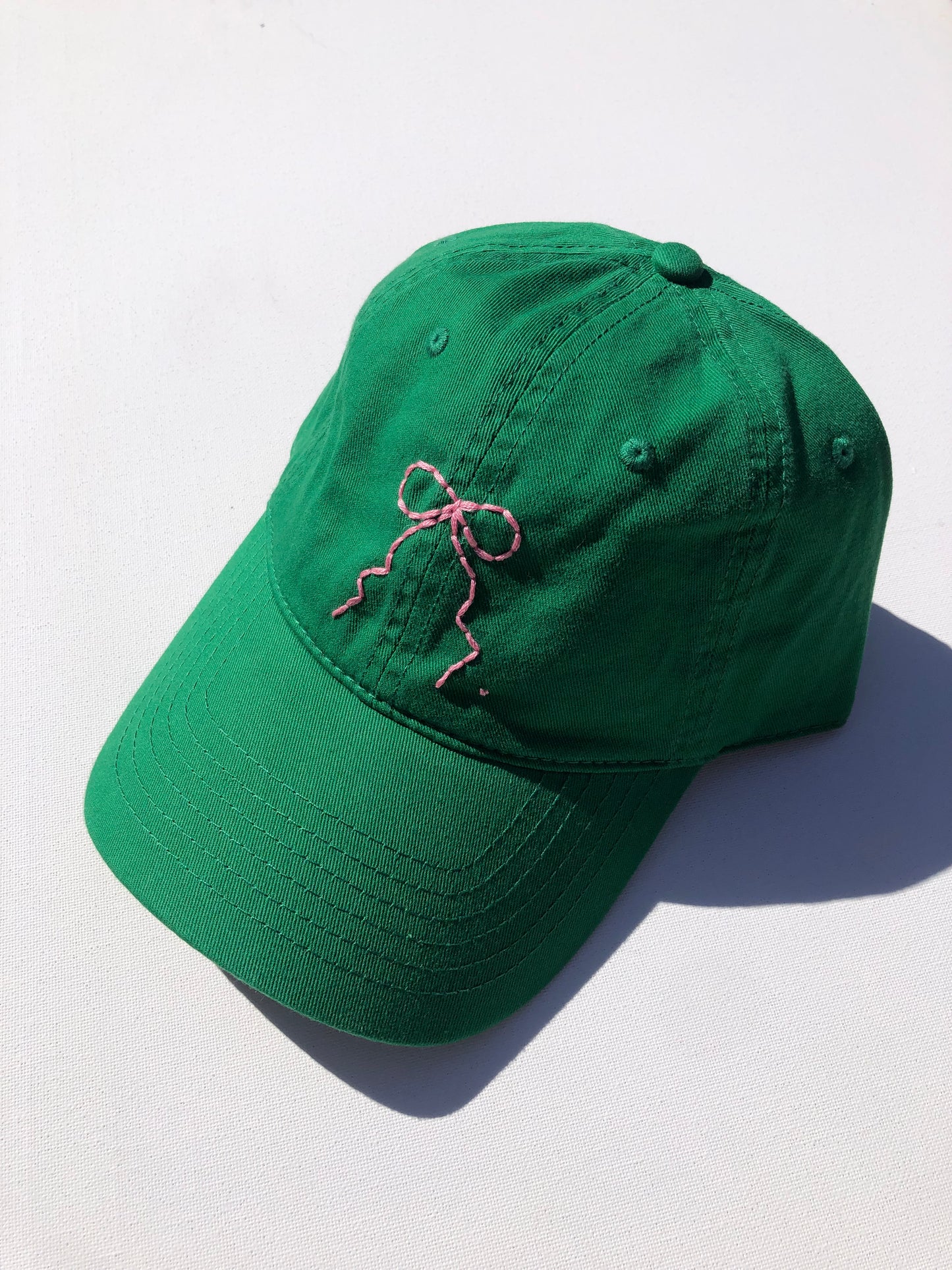 HAND EMBROIDERY BOW CAPS