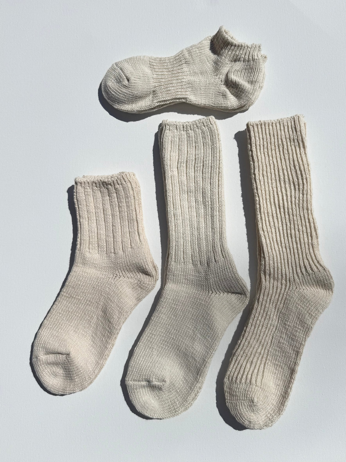 ORGANIC SLUB COTTON SOCKS