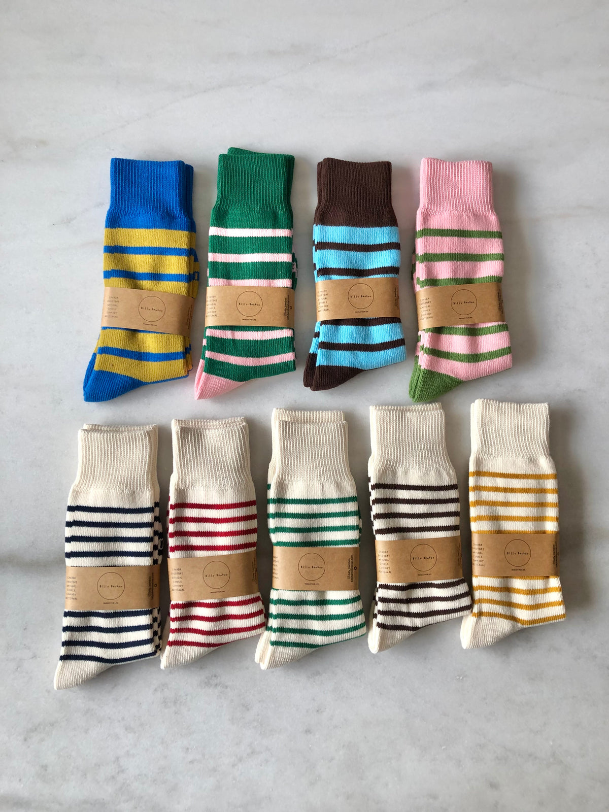 MAKINO POP STRIPE HIGH SOCKS