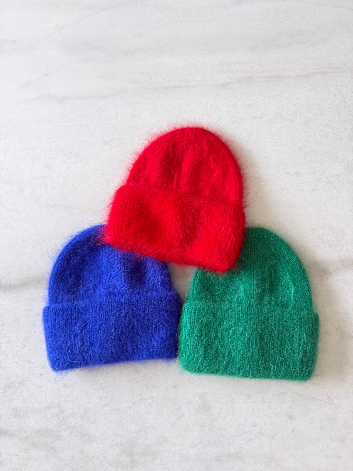FLUFFY ANGORA BEANIE -  Mid of Oct