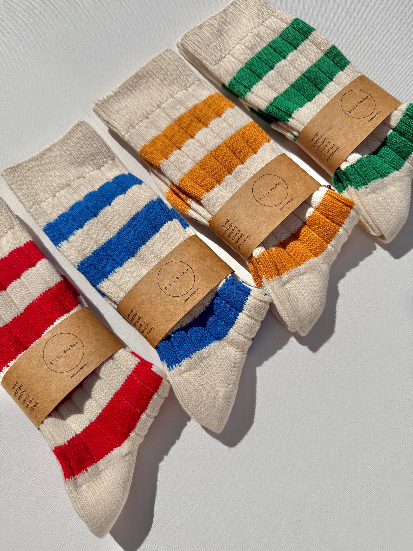 COLOUR STRIPE HIGH SOCKS