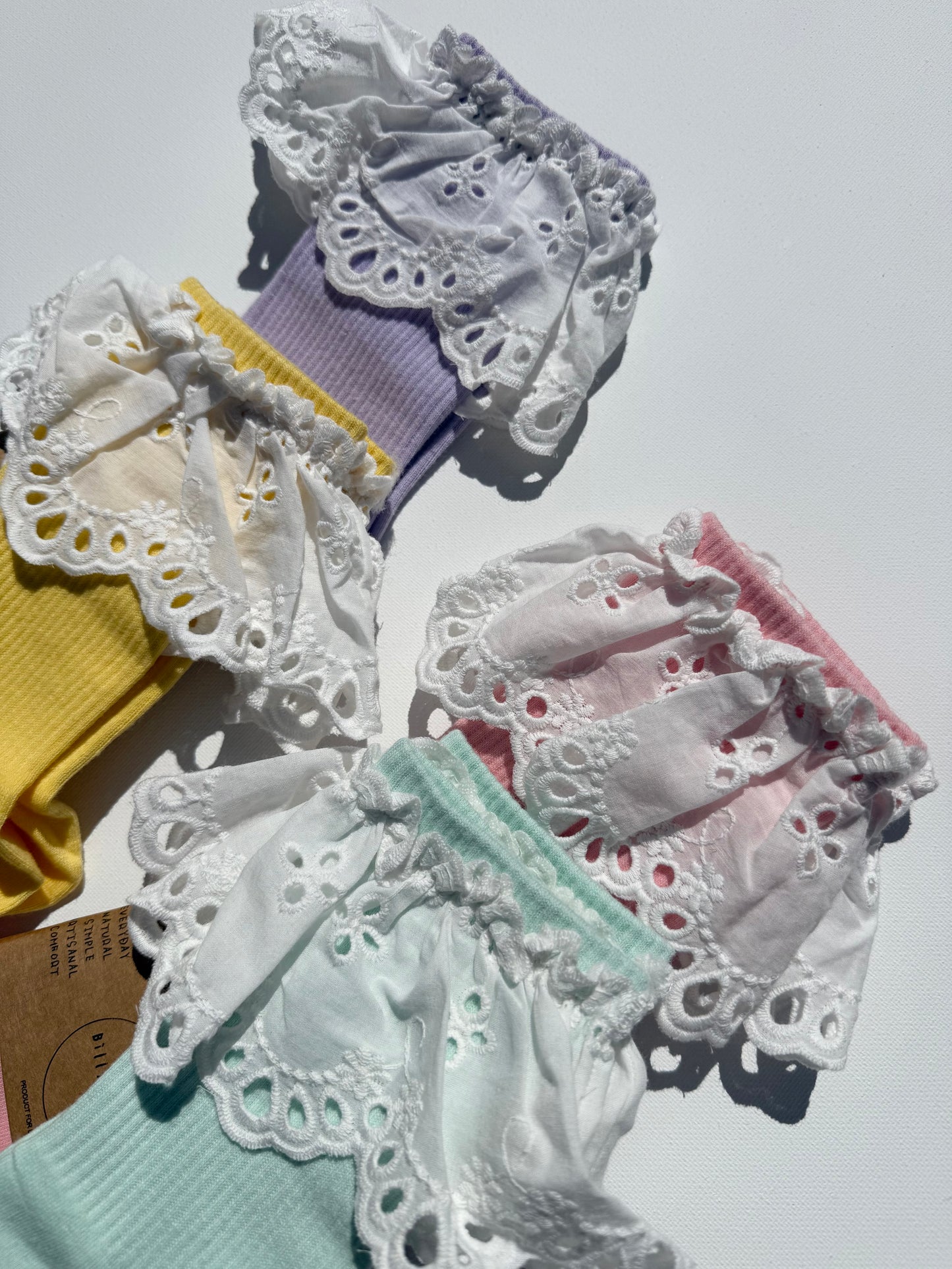 COTSWOLD MEADOW LACE SOCKS - brights