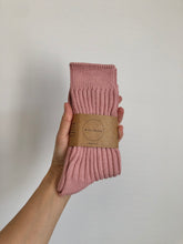 Load image into Gallery viewer, RIBBED COTTON HIGH SOCKS - pastel
