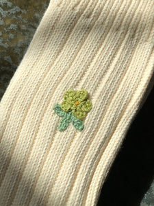 CROCHET FIELD ROSE SOCKS