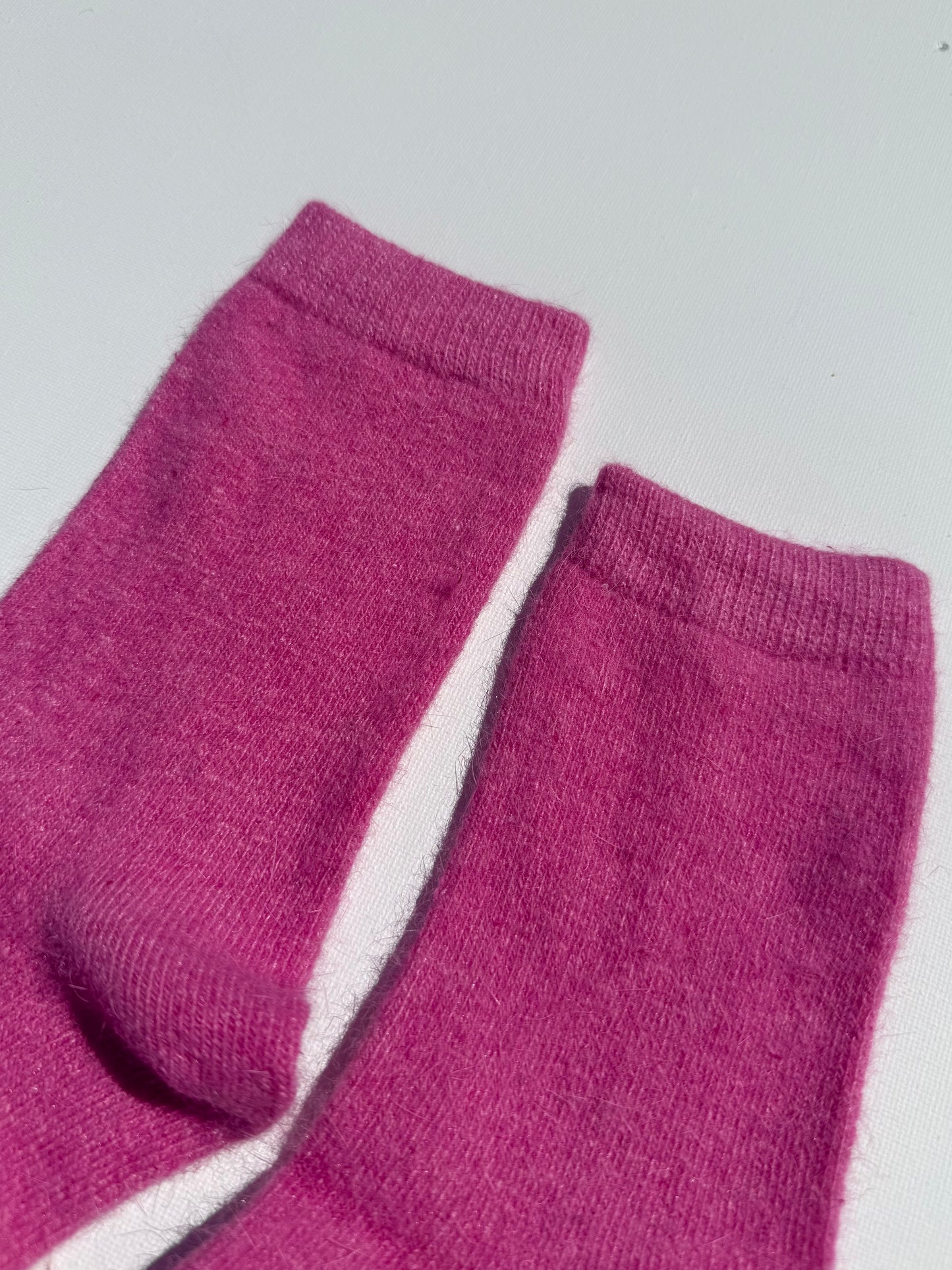 FLUFFY ANGORA SOCKS
