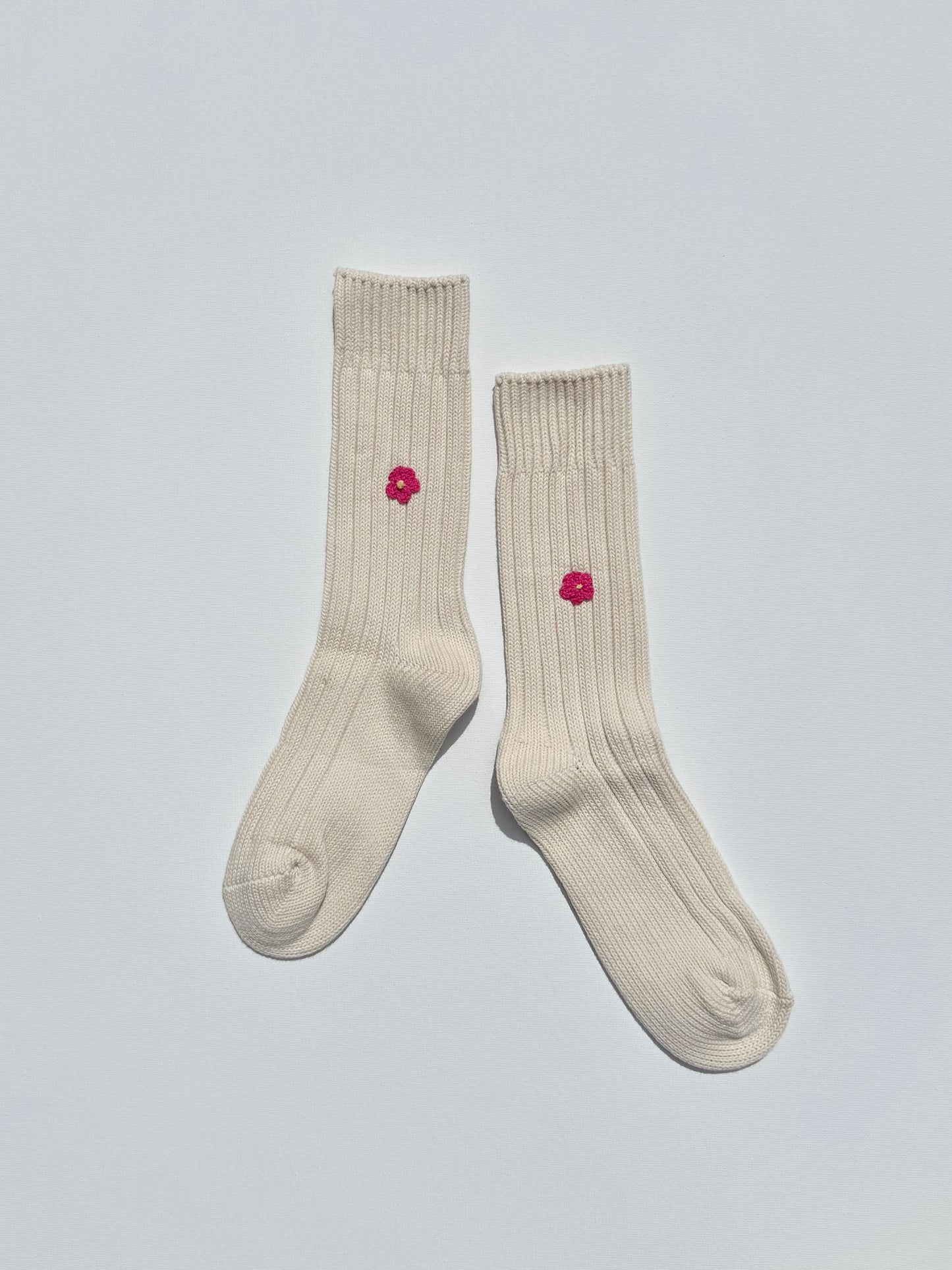 CROCHET MINI FLOWER SOCKS