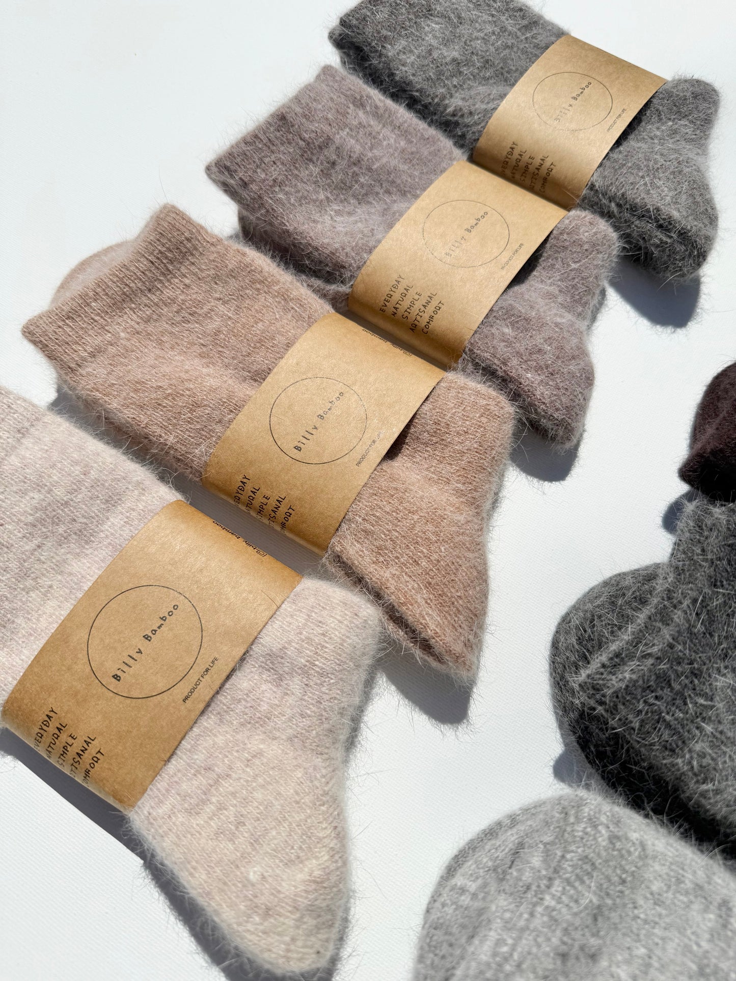 FLUFFY ANGORA SOCKS