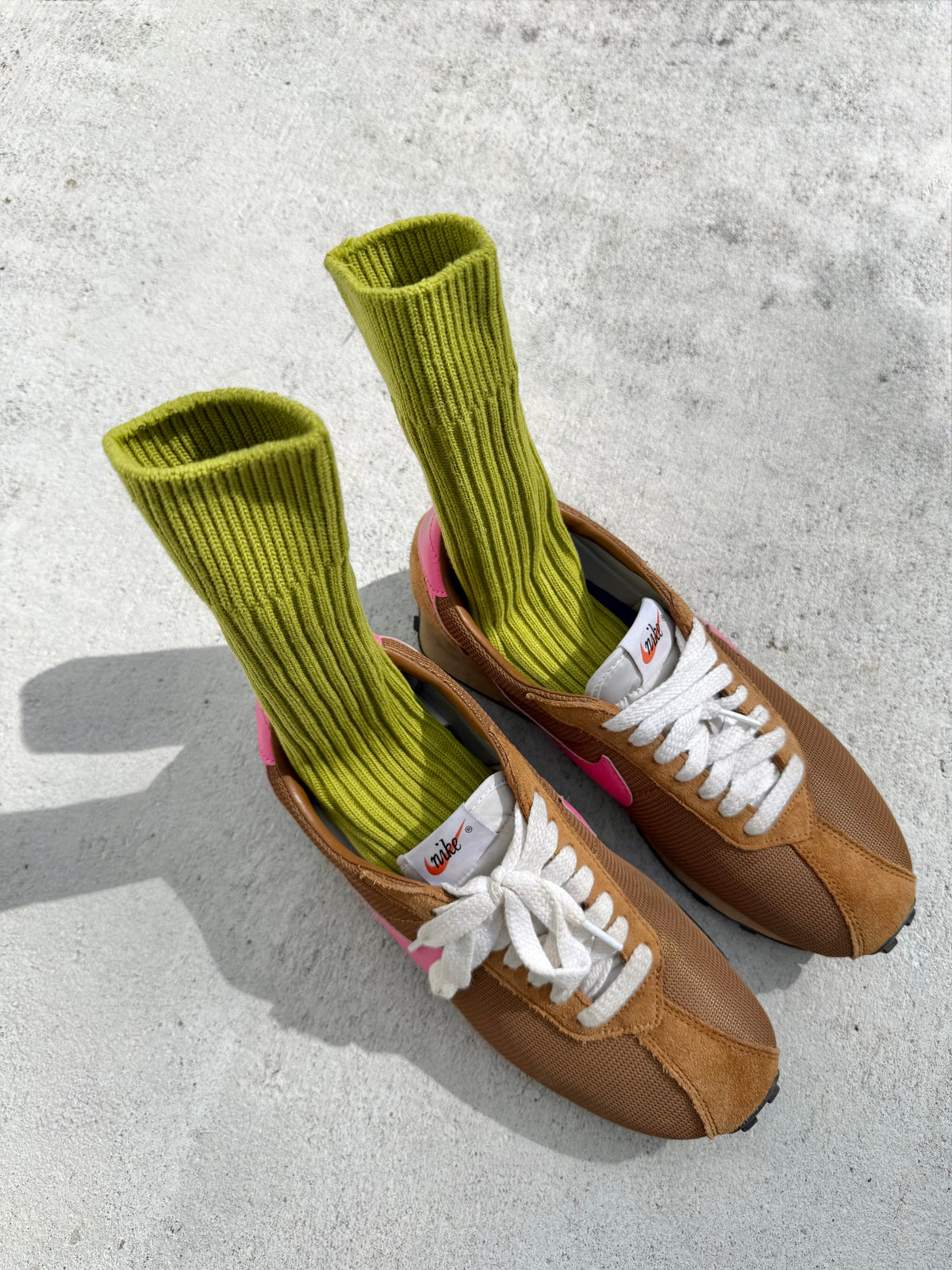 RIBBED COTTON HIGH SOCKS
