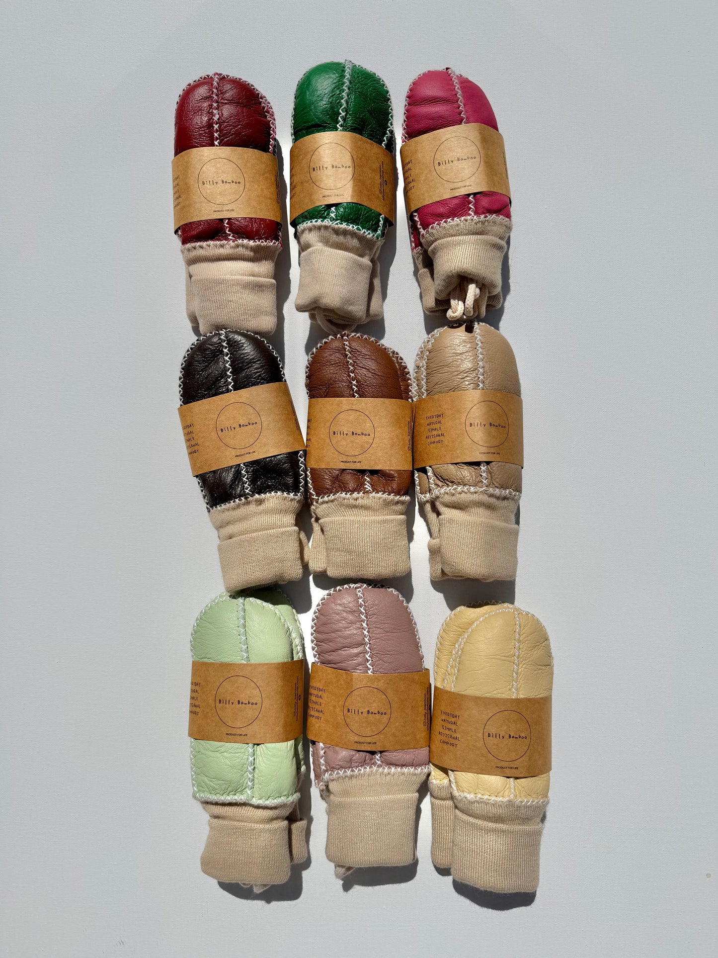KIDS SHEARLING MITTENS