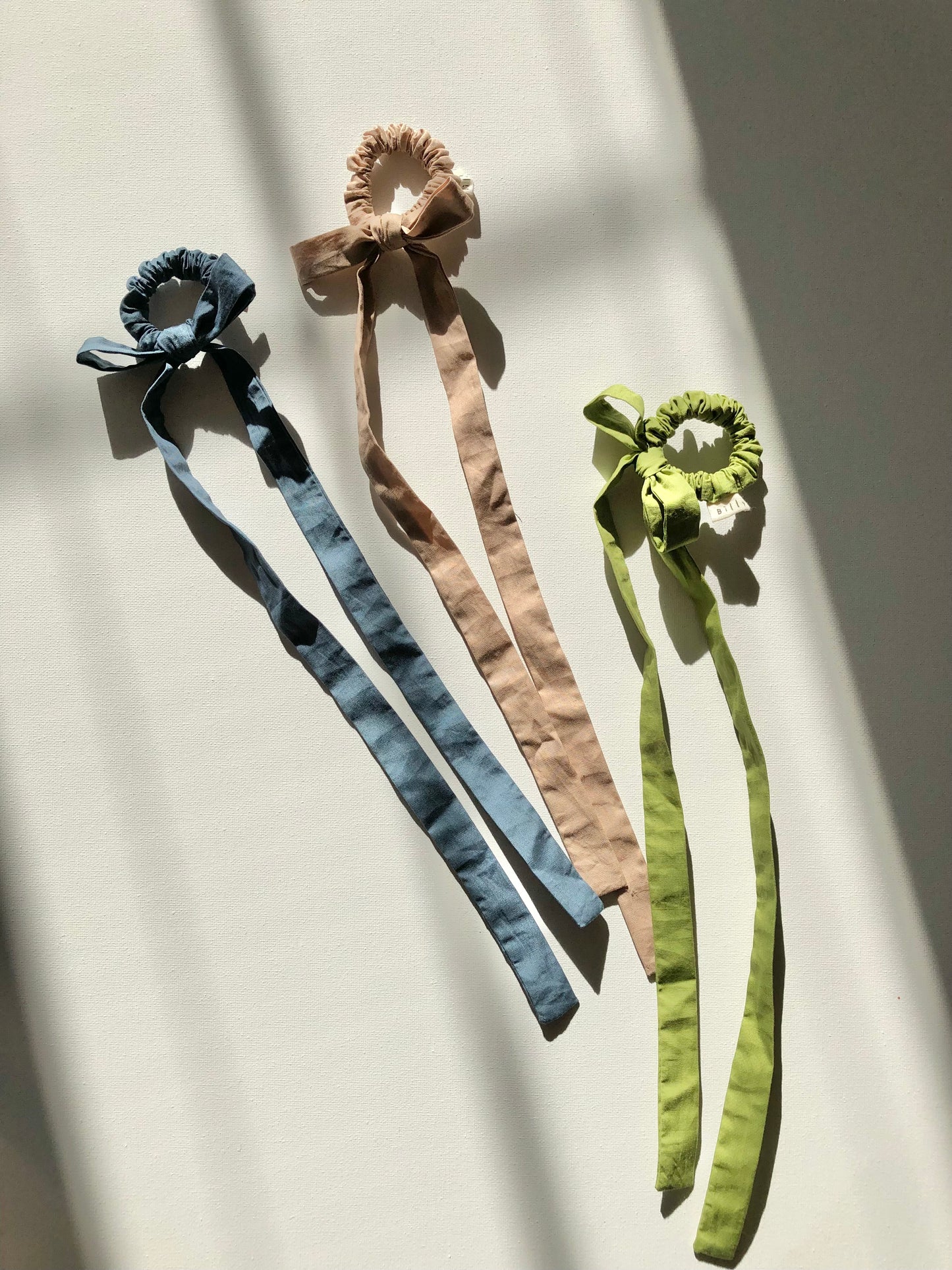 COTTON POPLIN MINI BOW SCRUNCHIES