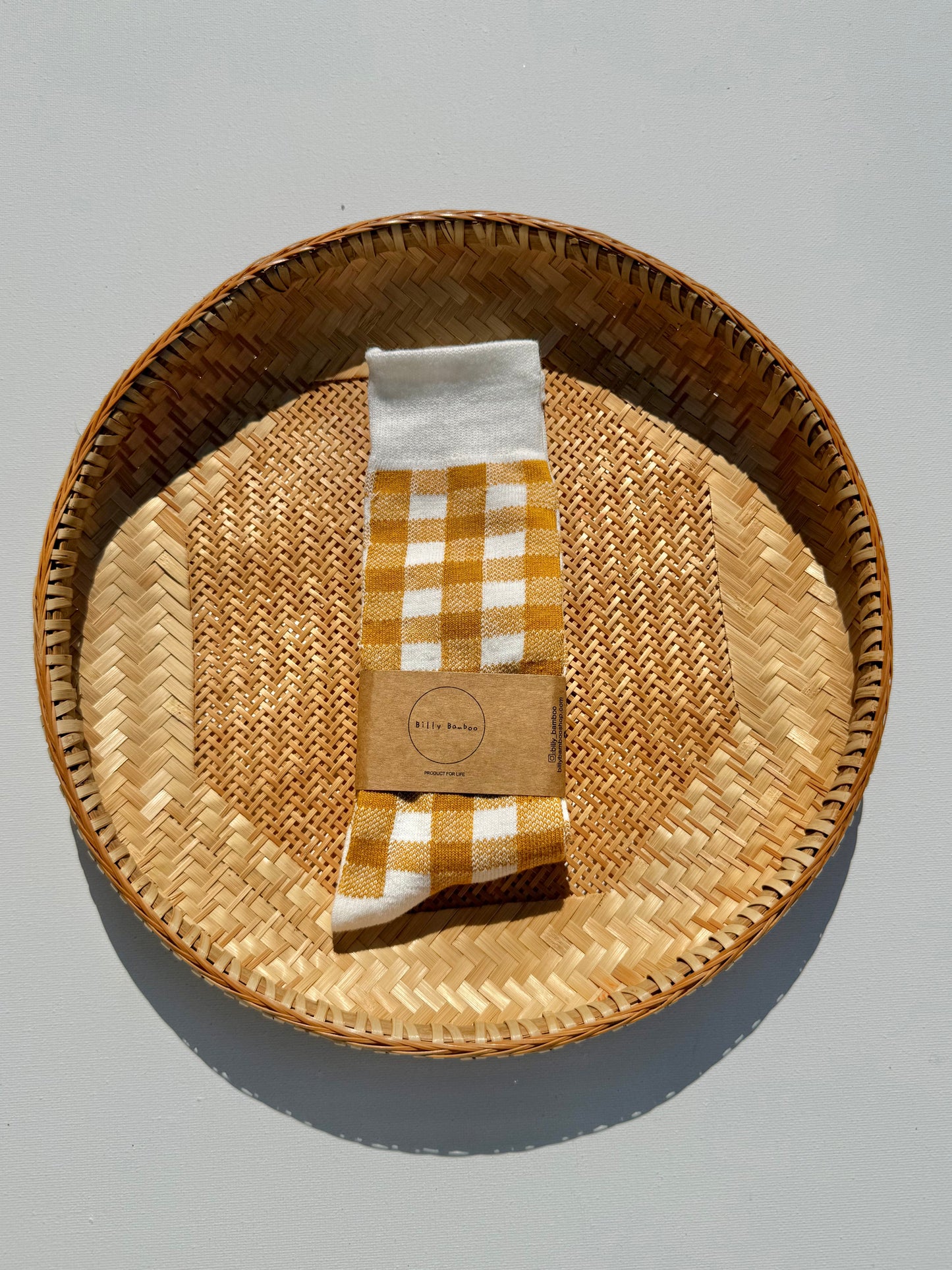 KIDS GINGHAM HIGH SOCKS