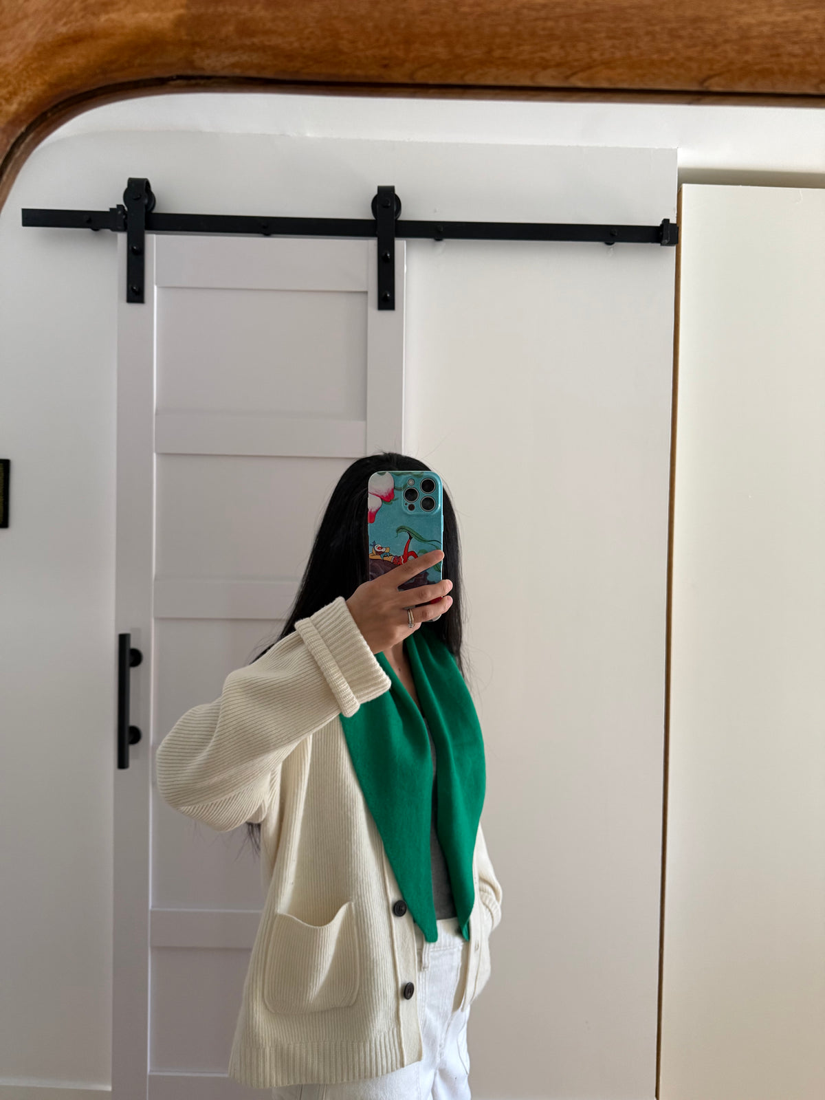 MERINO WOOL CRAVAT SCARF