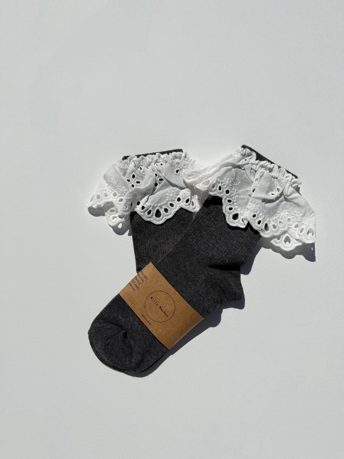 COTSWOLD MEADOW LACE SOCKS - neutral