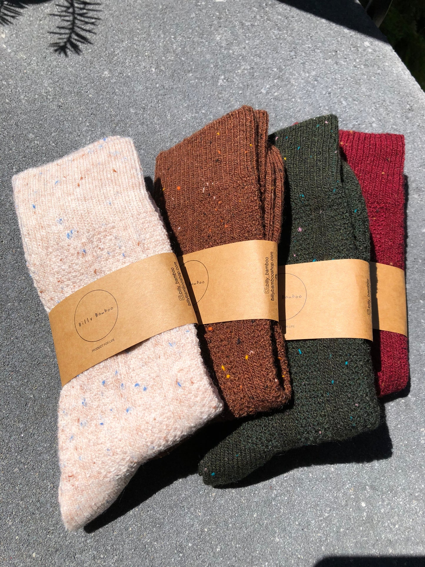 SHETLAND SPECKLE WOOL SOCKS