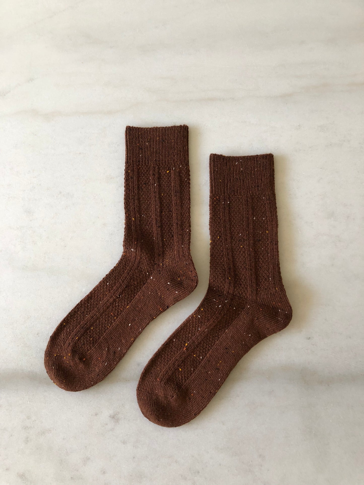 SHETLAND SPECKLE WOOL SOCKS