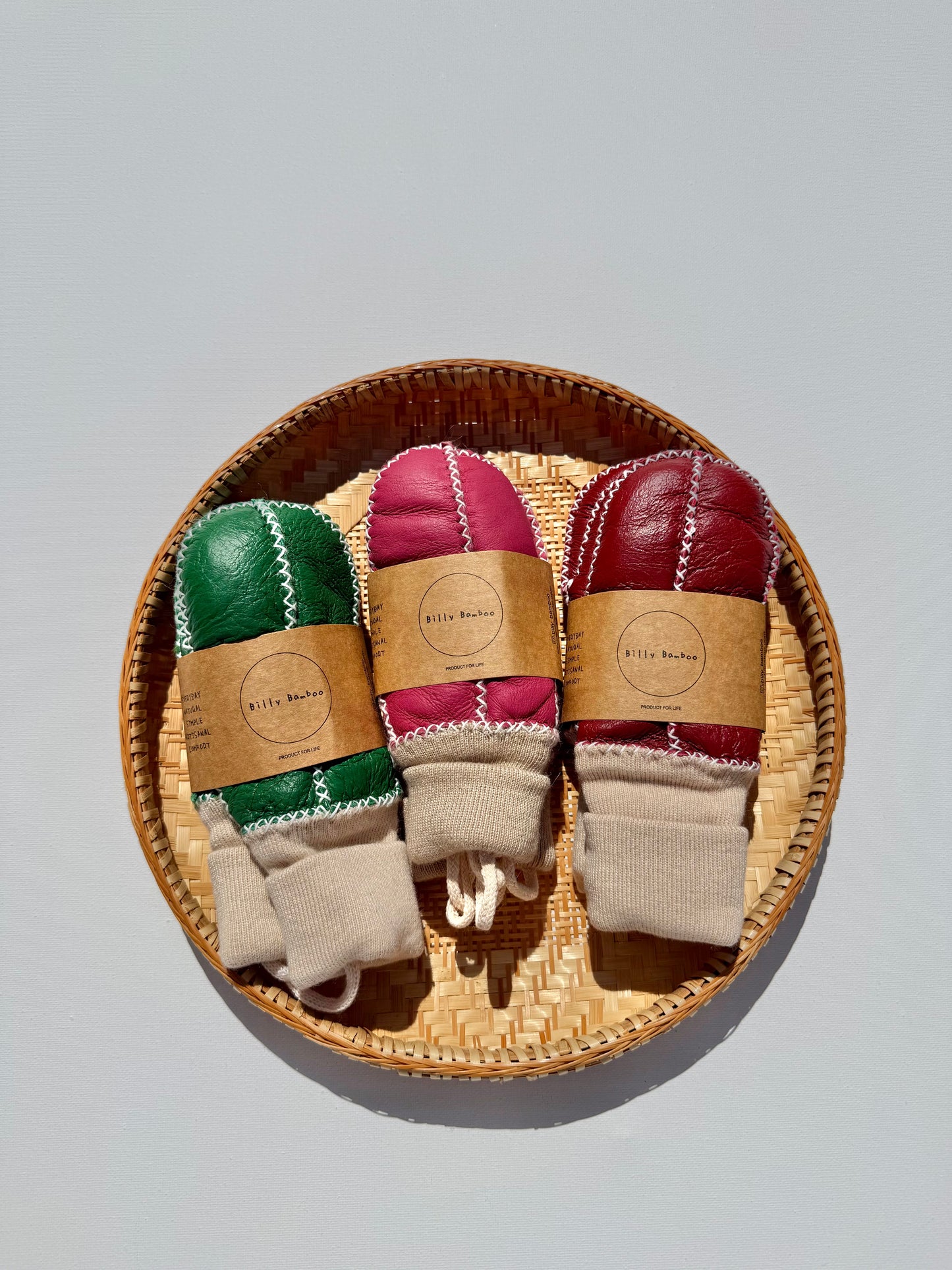 KIDS SHEARLING MITTENS