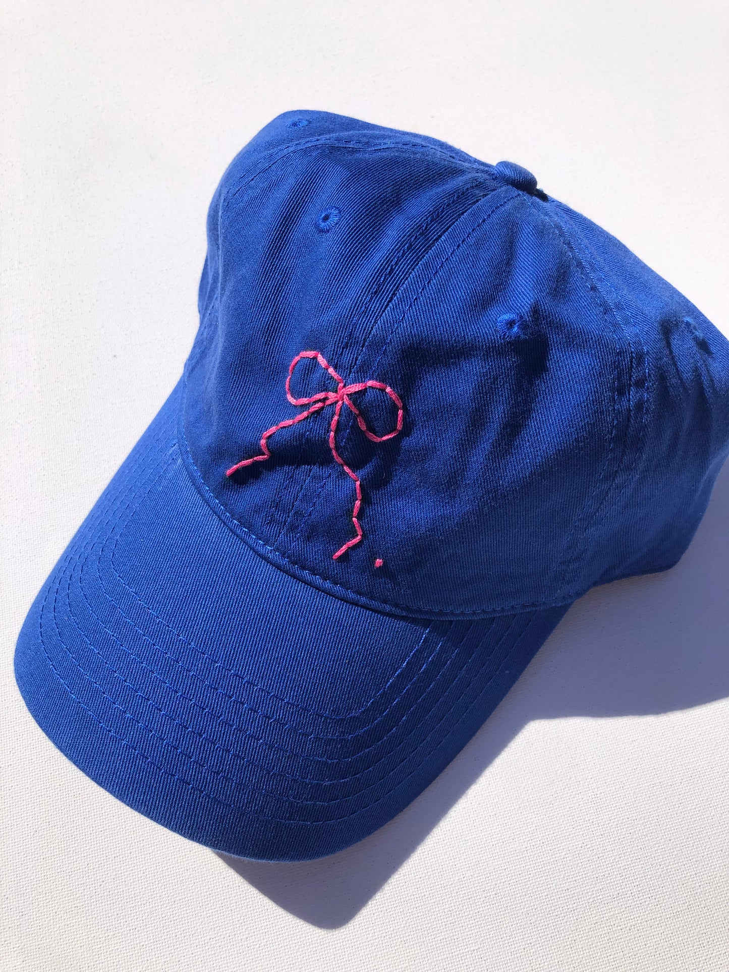 HAND EMBROIDERY BOW CAPS
