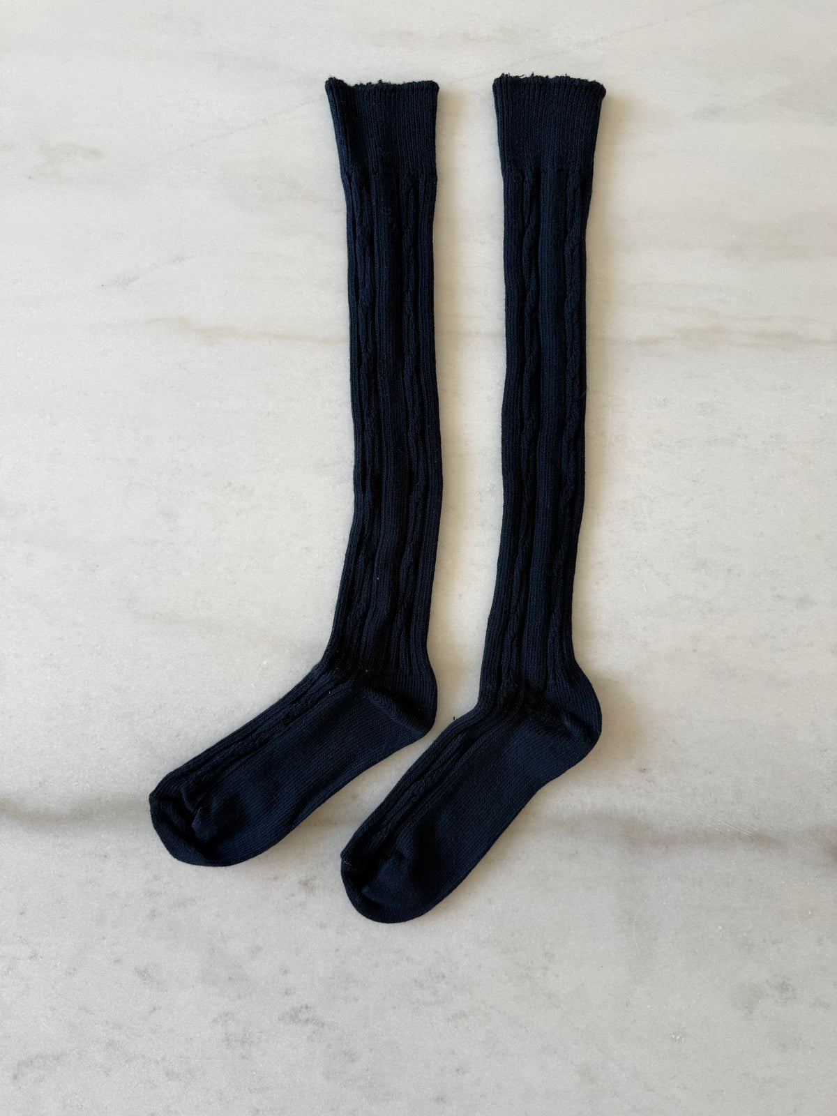 CANADA COTTON CABLE KNEE SOCKS