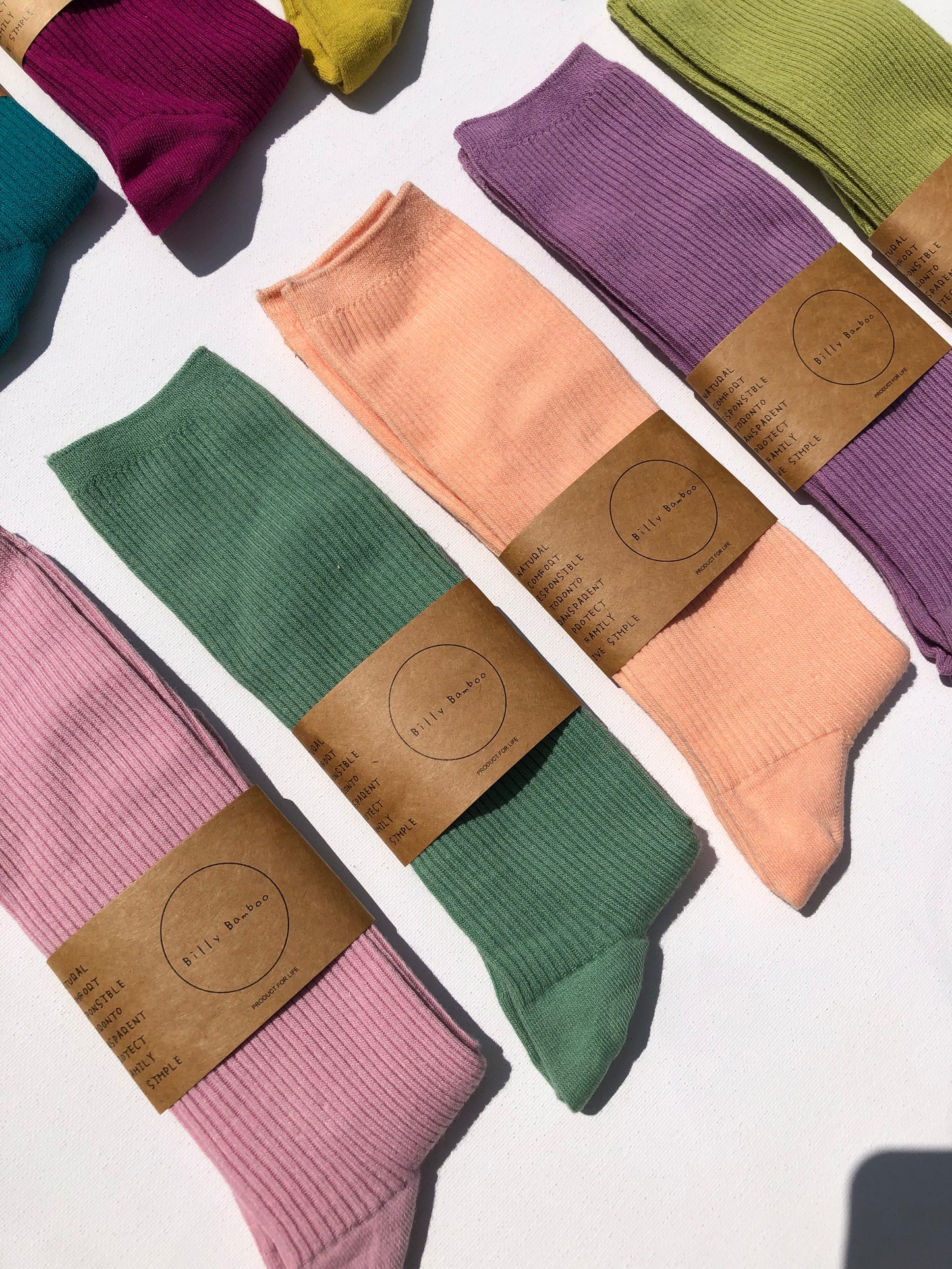 SMART HIGH COTTON SOCKS - bright