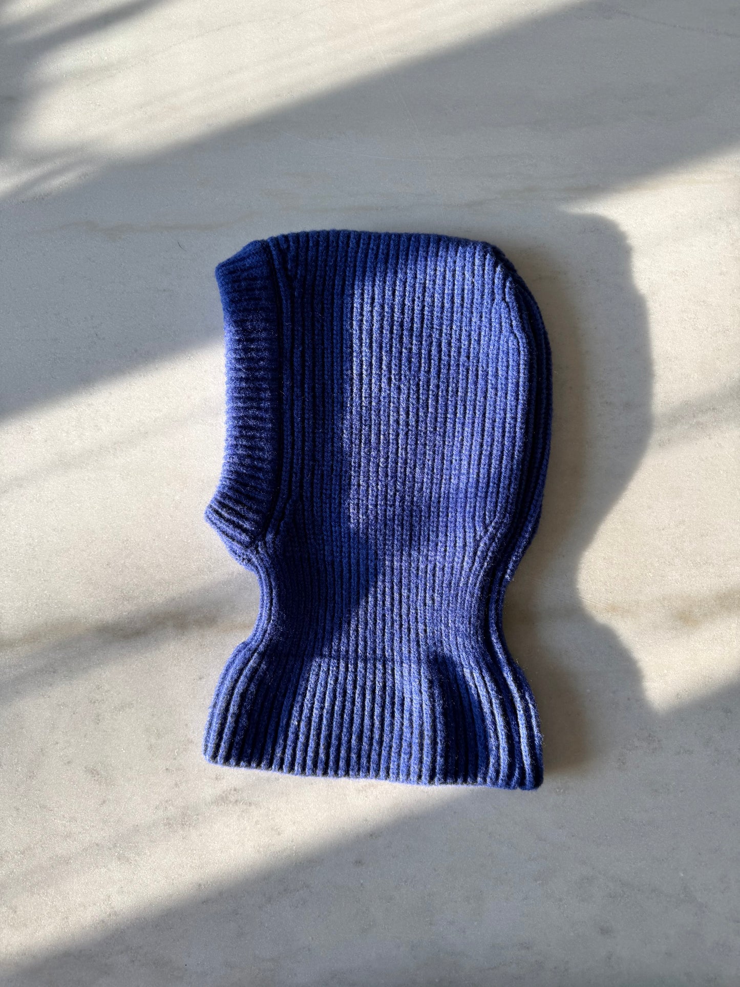 CHUNKY RIB FUZZY WOOL BALACLAVA