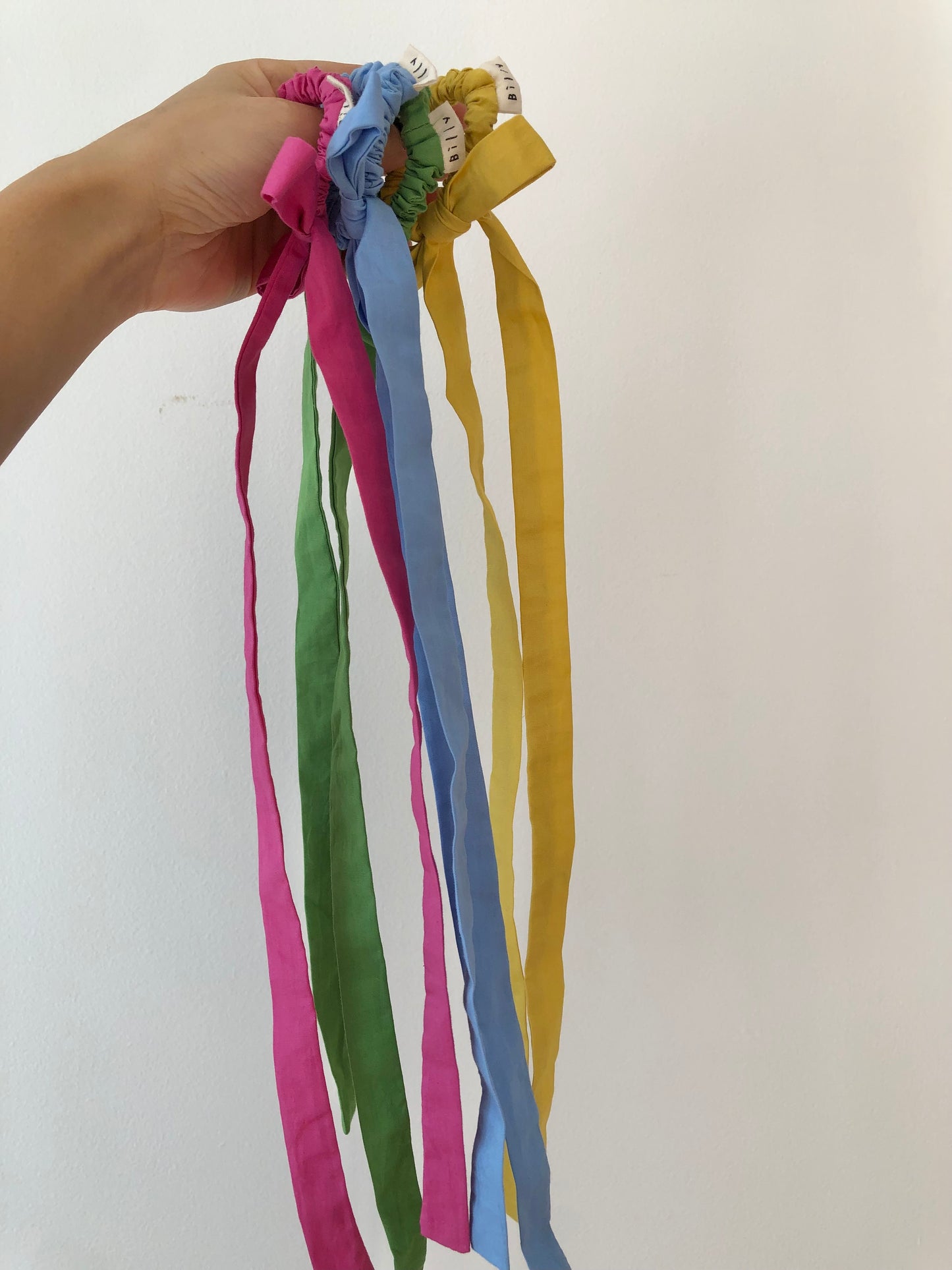 COTTON POPLIN MINI BOW SCRUNCHIES