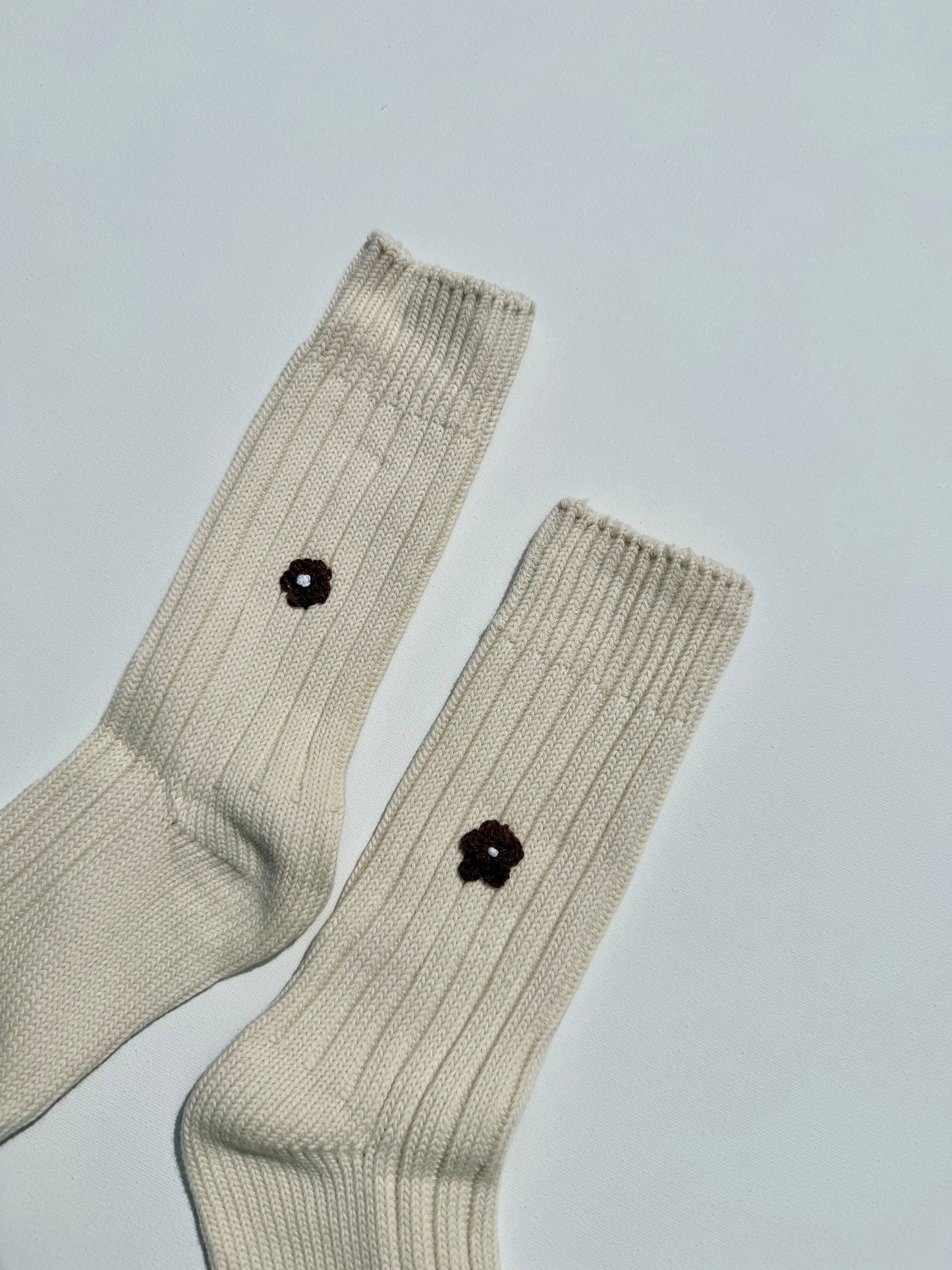 CROCHET MINI FLOWER SOCKS