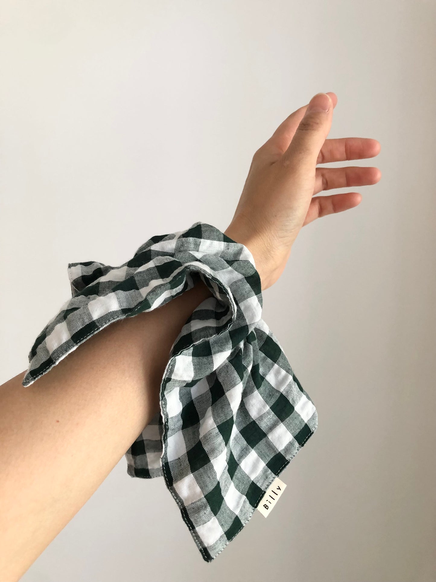 GINGHAM PETAL SCRUNCHIES - neutral