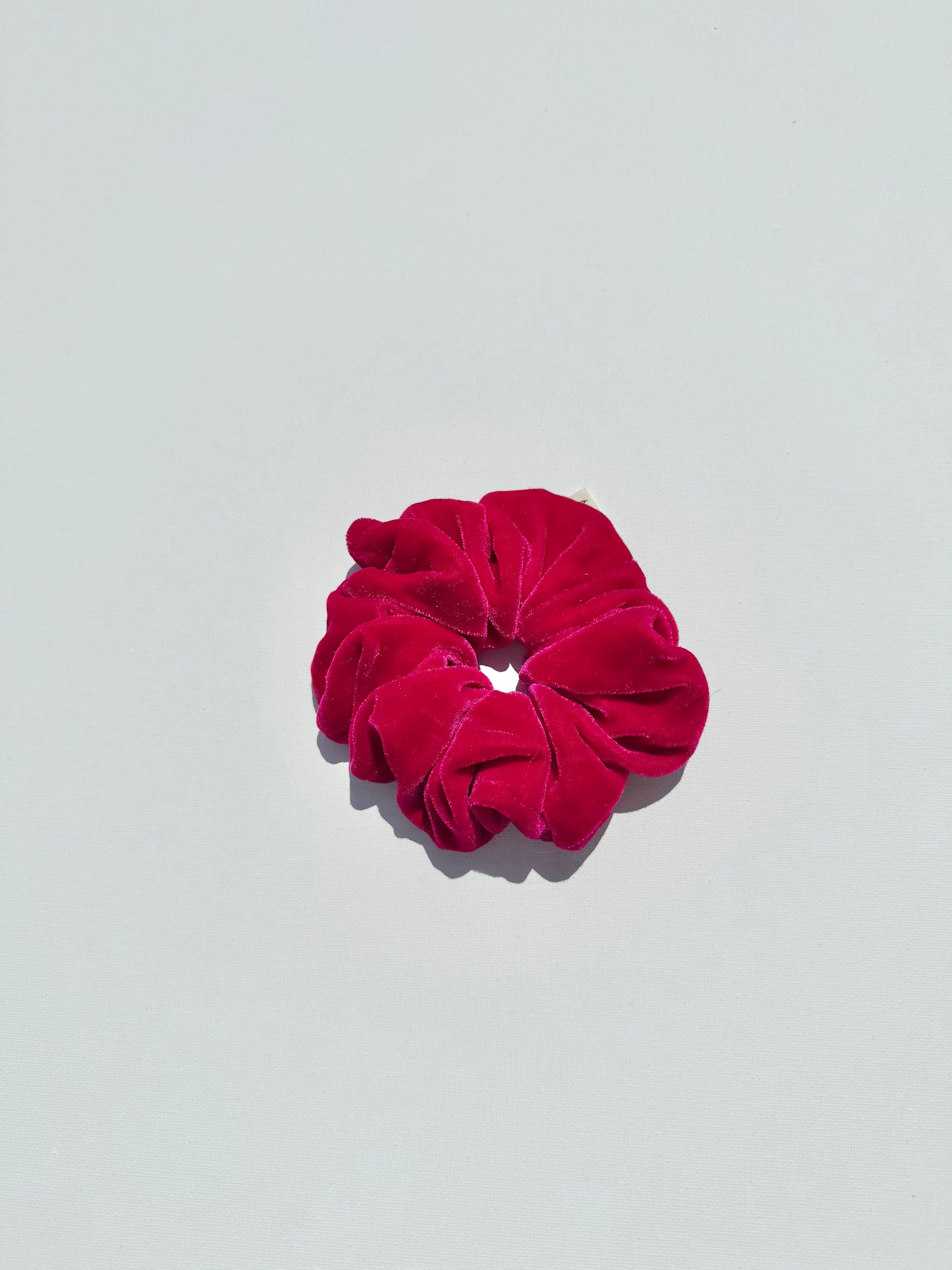 SILK VELVET SCRUNCHIES - crystal bright