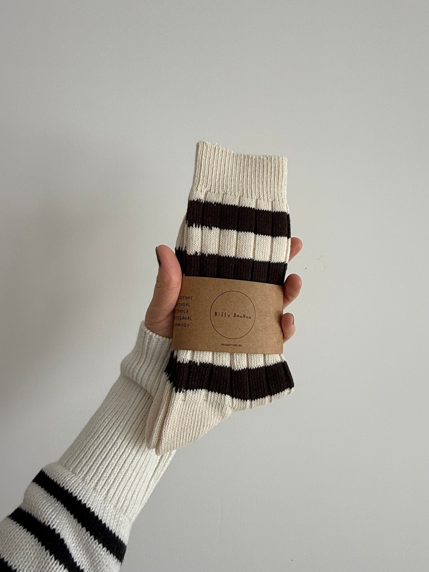 COLOR STRIPE HIGH SOCKS