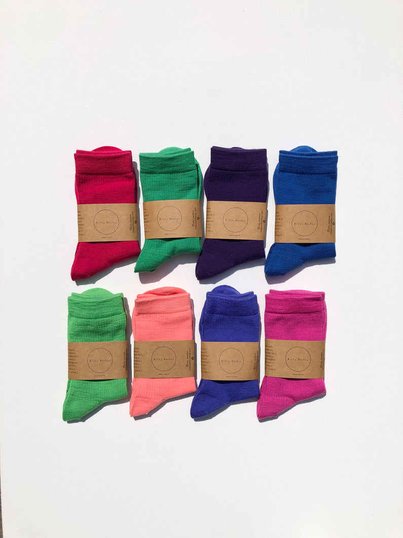 MERINO SMART SOCKS - crystal bright