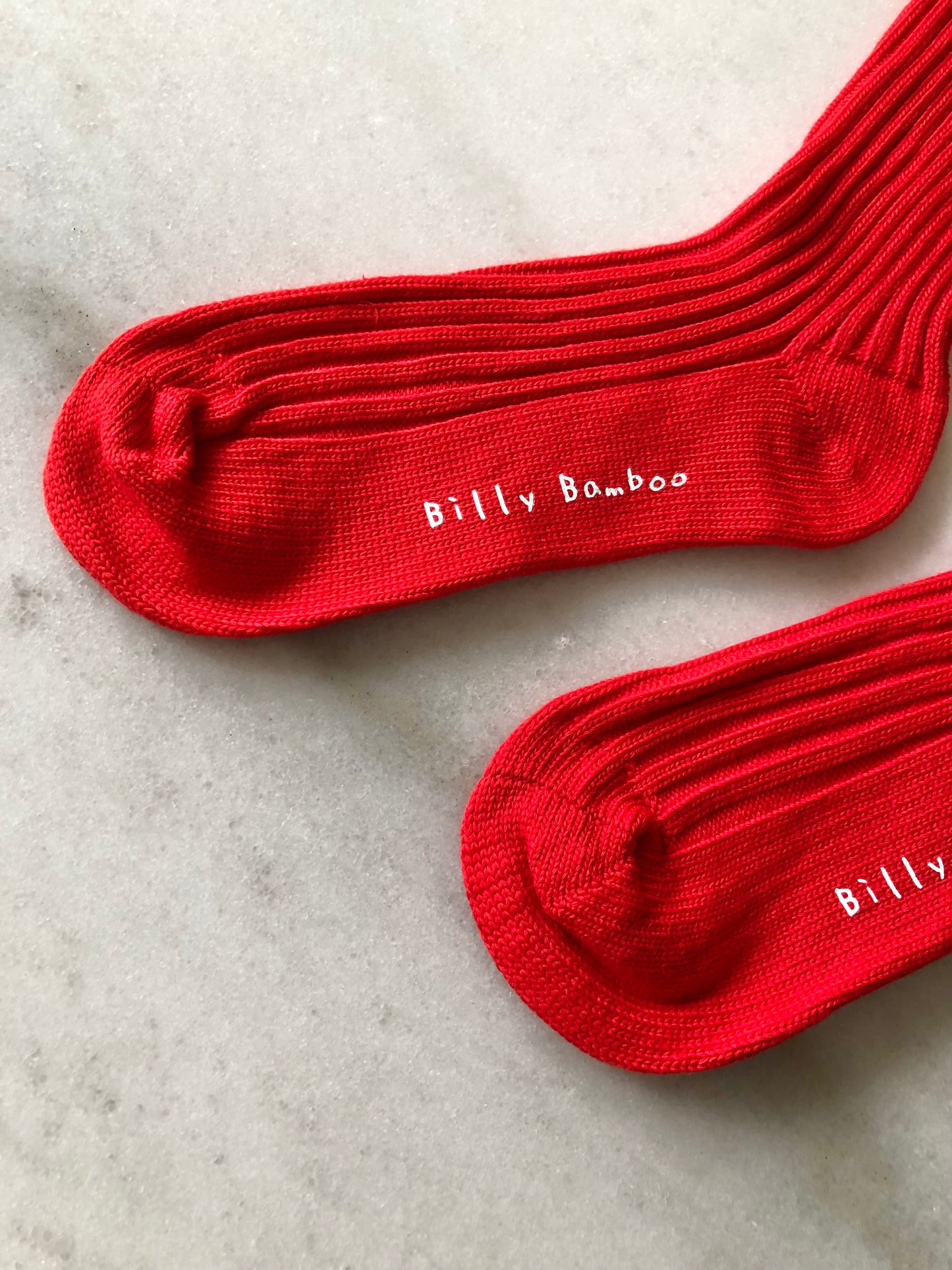 RIBBED COTTON HIGH SOCKS